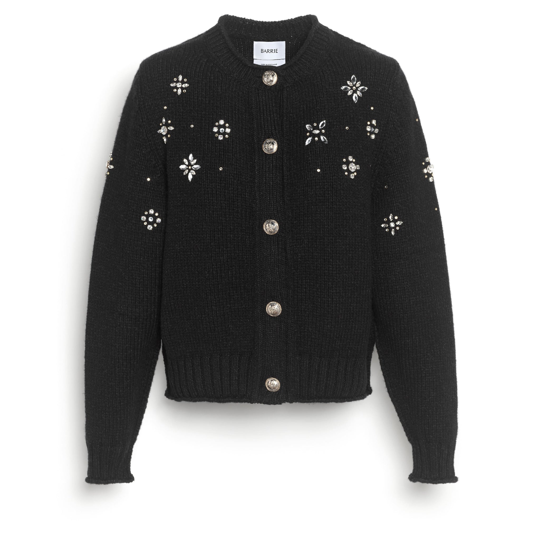 Chunky cashmere cardigan with jewel detail | Barrie - Barrie