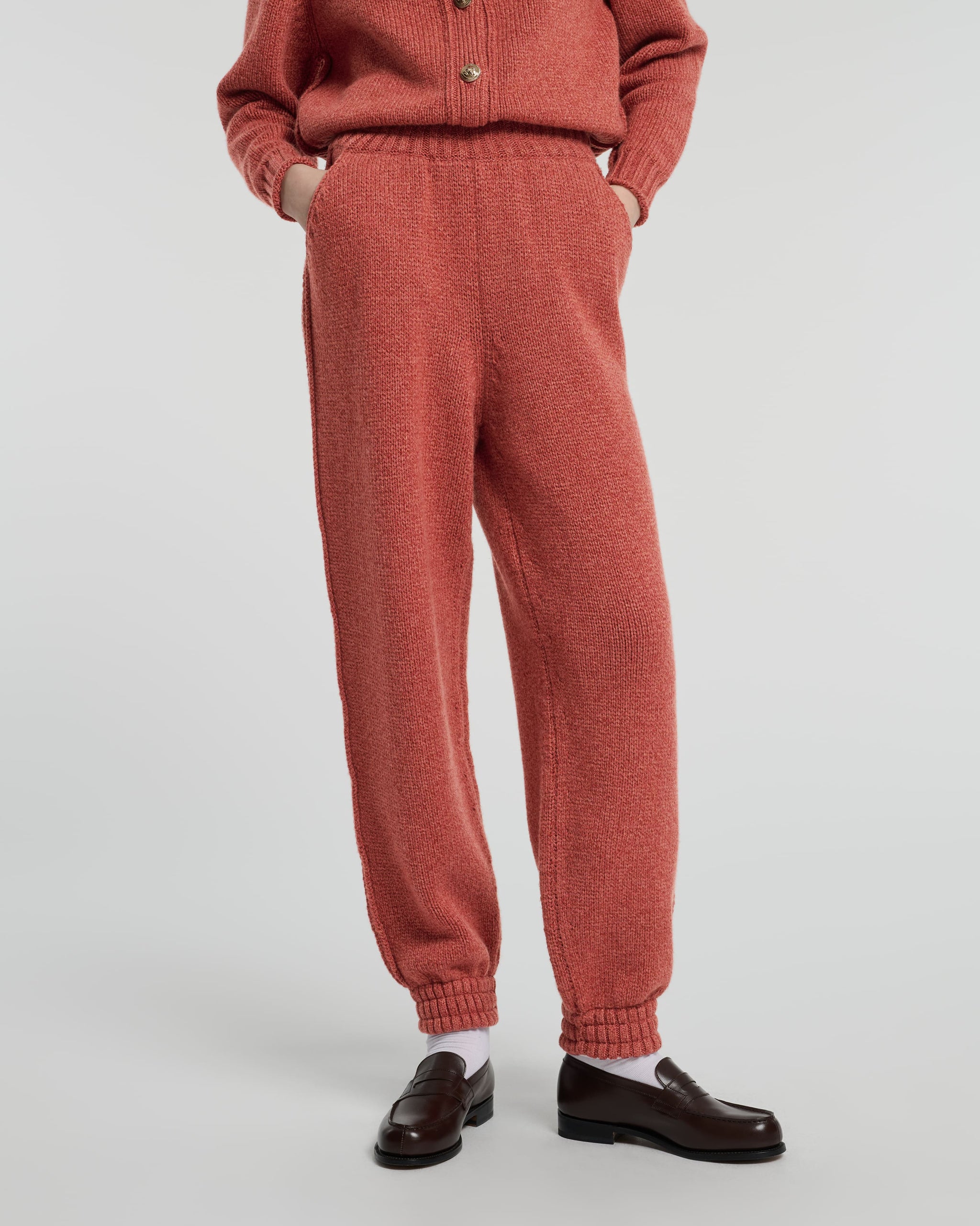 Trousers in chunky cashmere | Barrie - Barrie