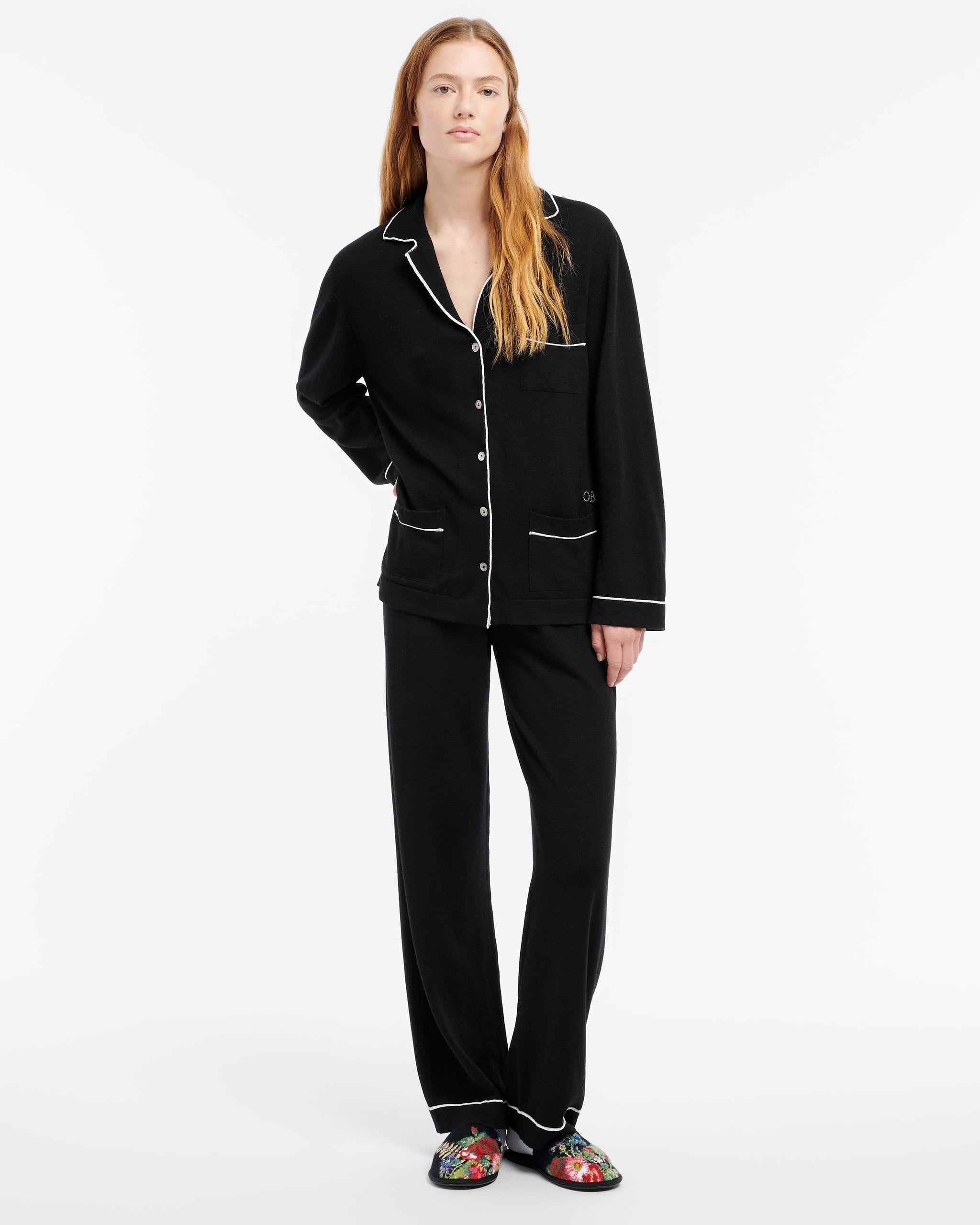 Pantalon ultra fin en cachemire et soie | Barrie - Barrie