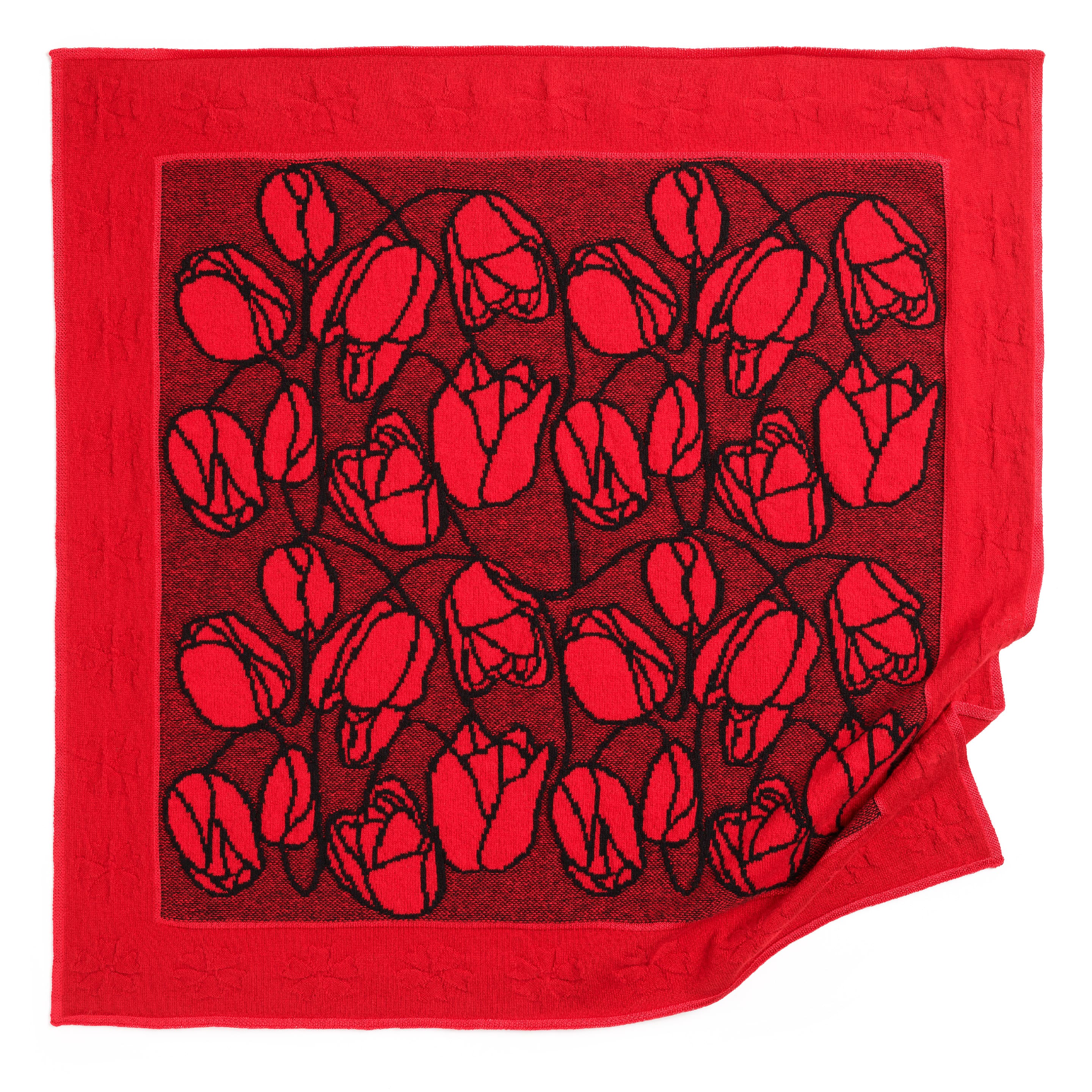 Foulard en cachemire à motif fleuri