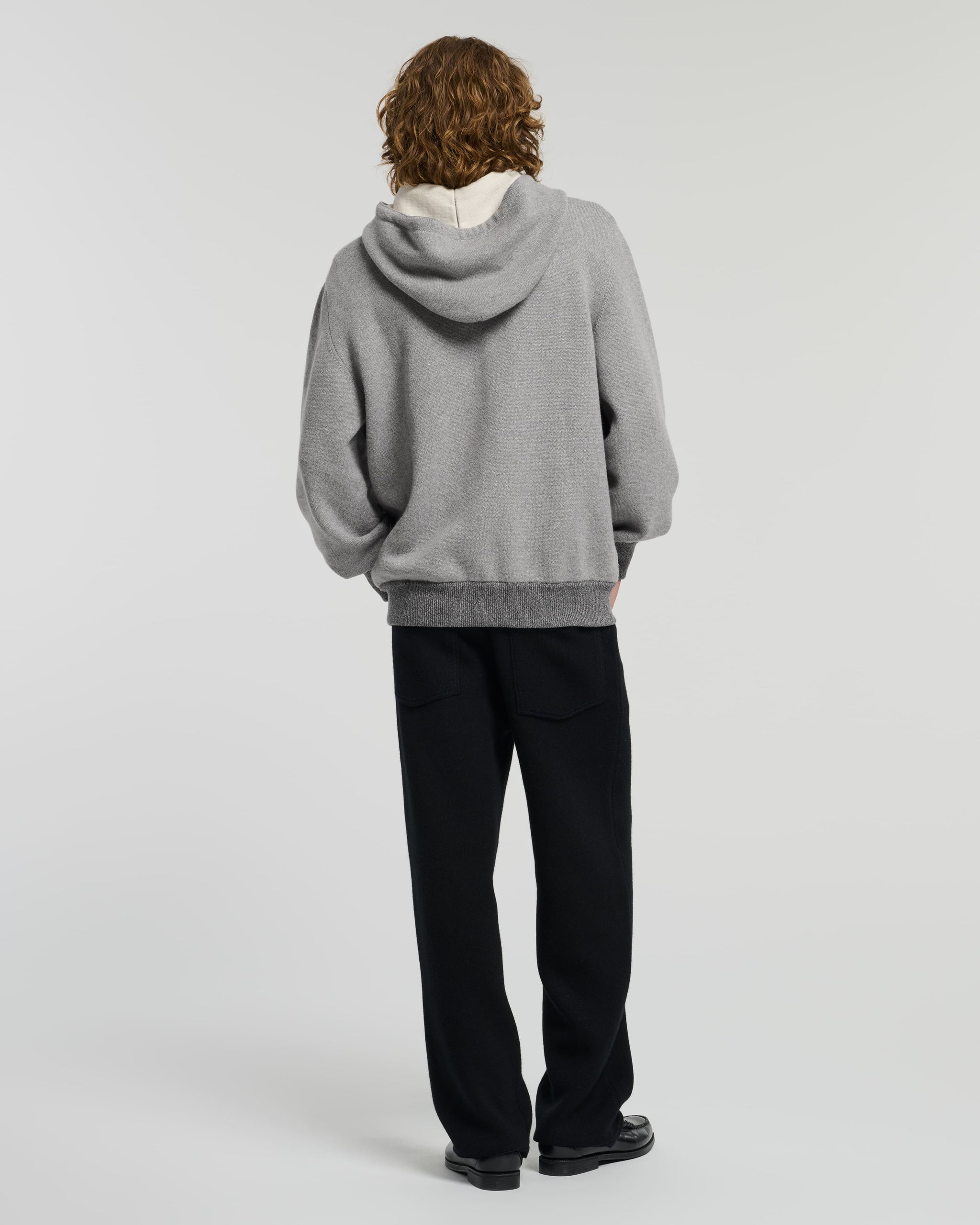 Sportswear hooded jacket in cashmere and cotton | Barrie - Barrie