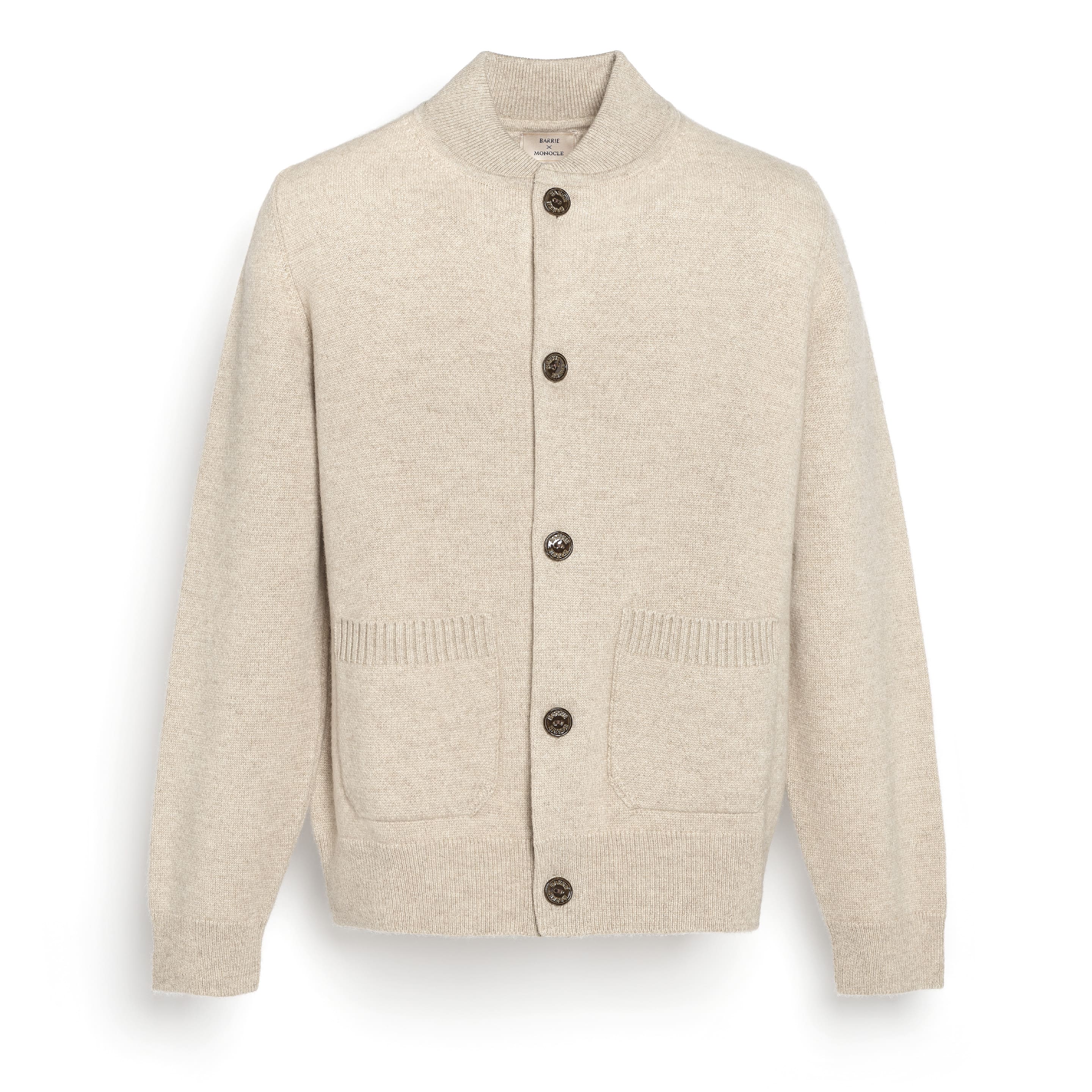 Chunky cashmere cardigan<br>Barrie x Monocle