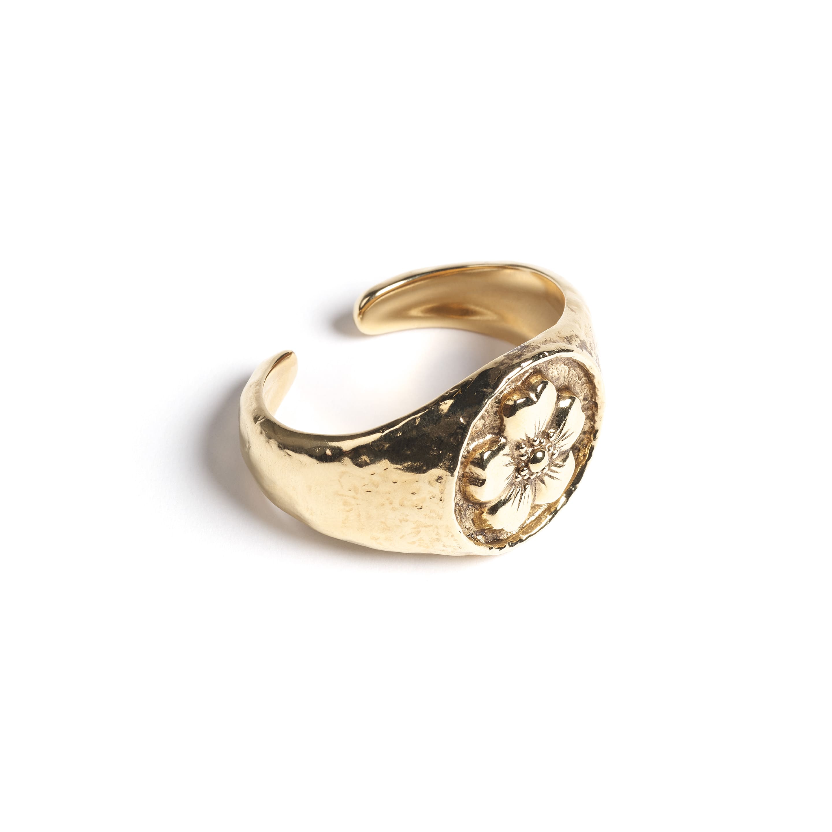Bague de foulard à motif fleuri