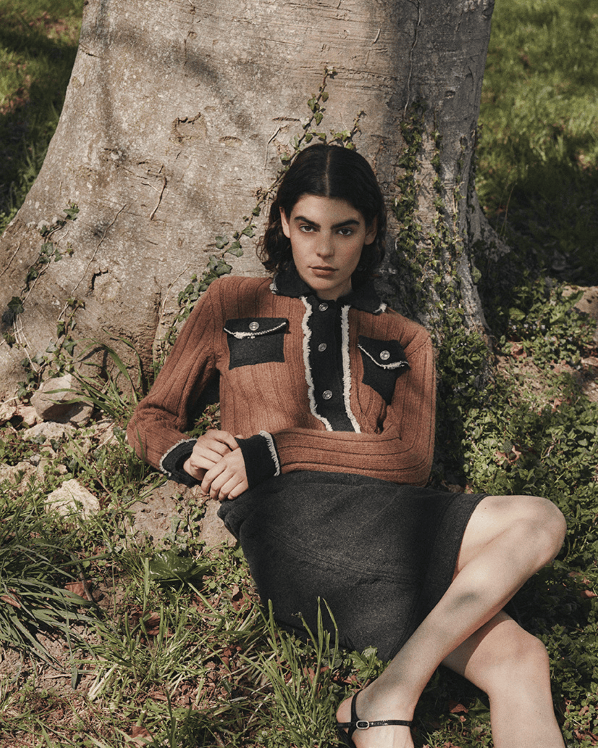 Denim jacket in ribbed knit | Barrie - Barrie