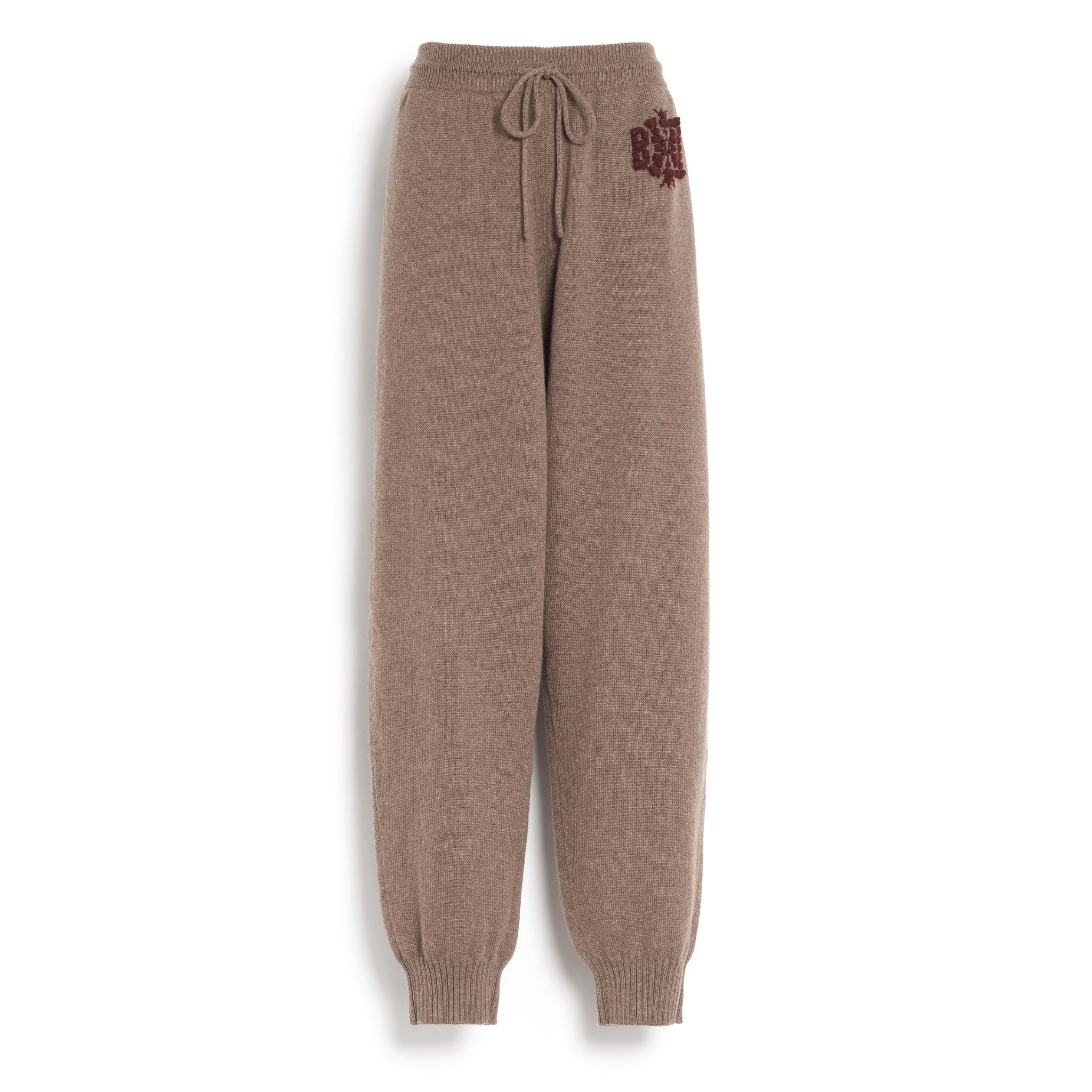 Marled cashmere trousers with B logo | Barrie - Barrie