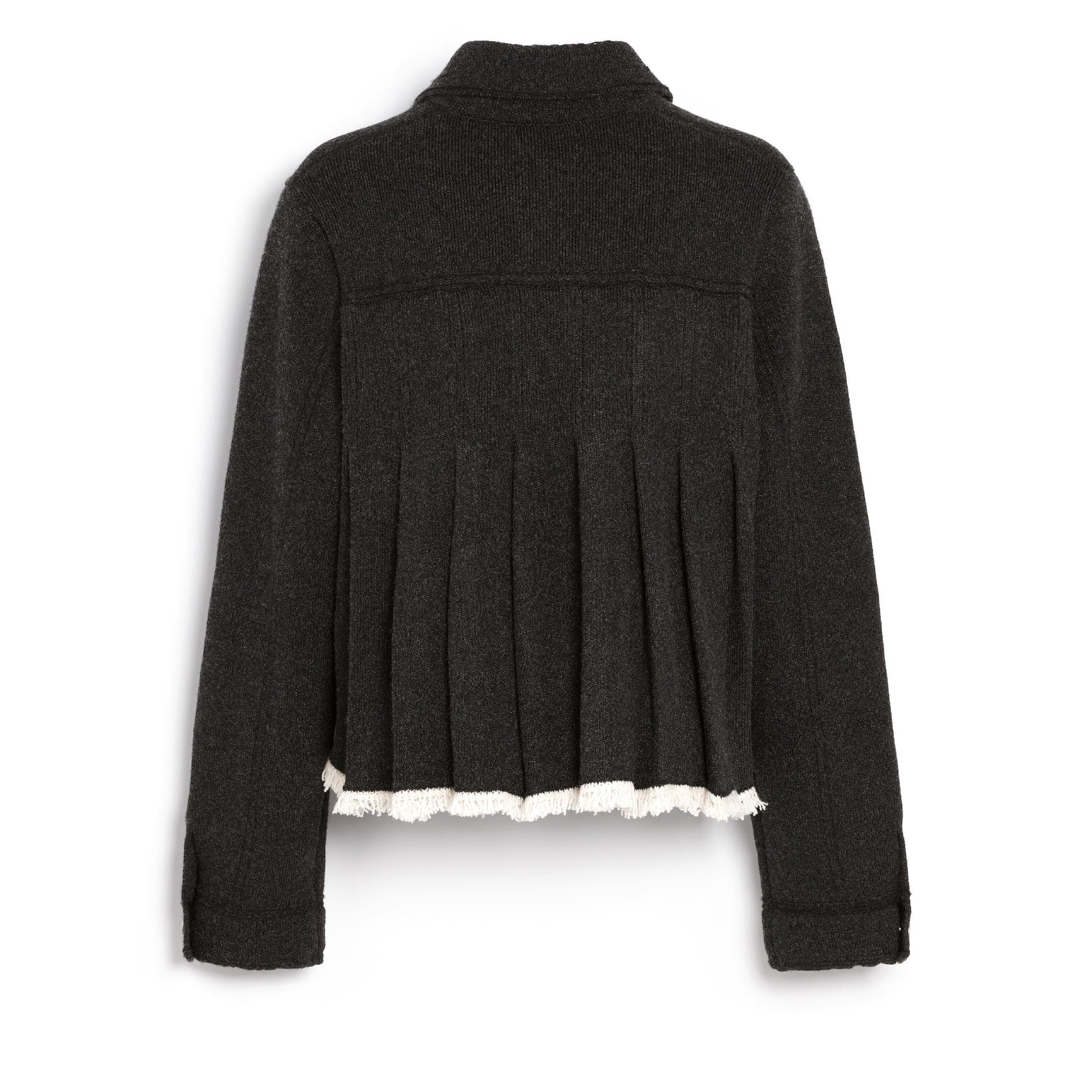 캐시미어 & 면 주름진 등 데님 재킷 | Barrie - Barrie