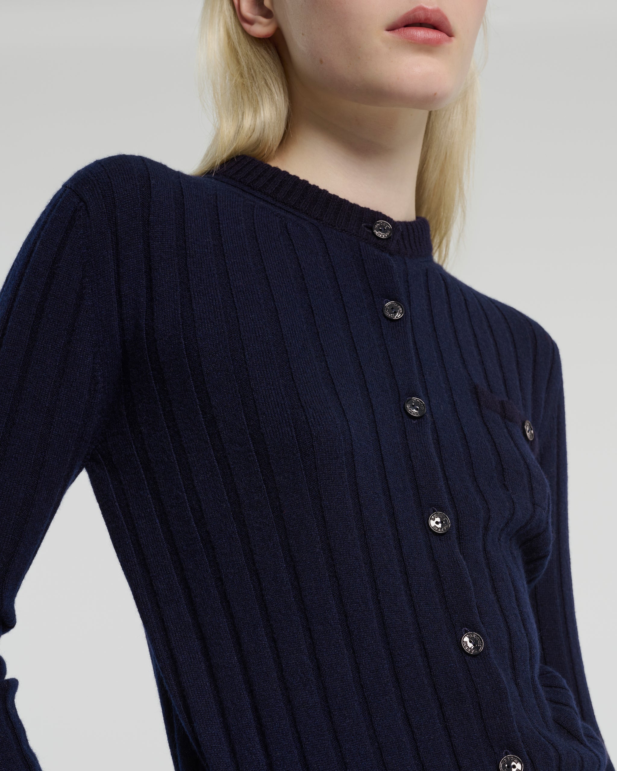 Ribbed cashmere cardigan | Barrie - Barrie