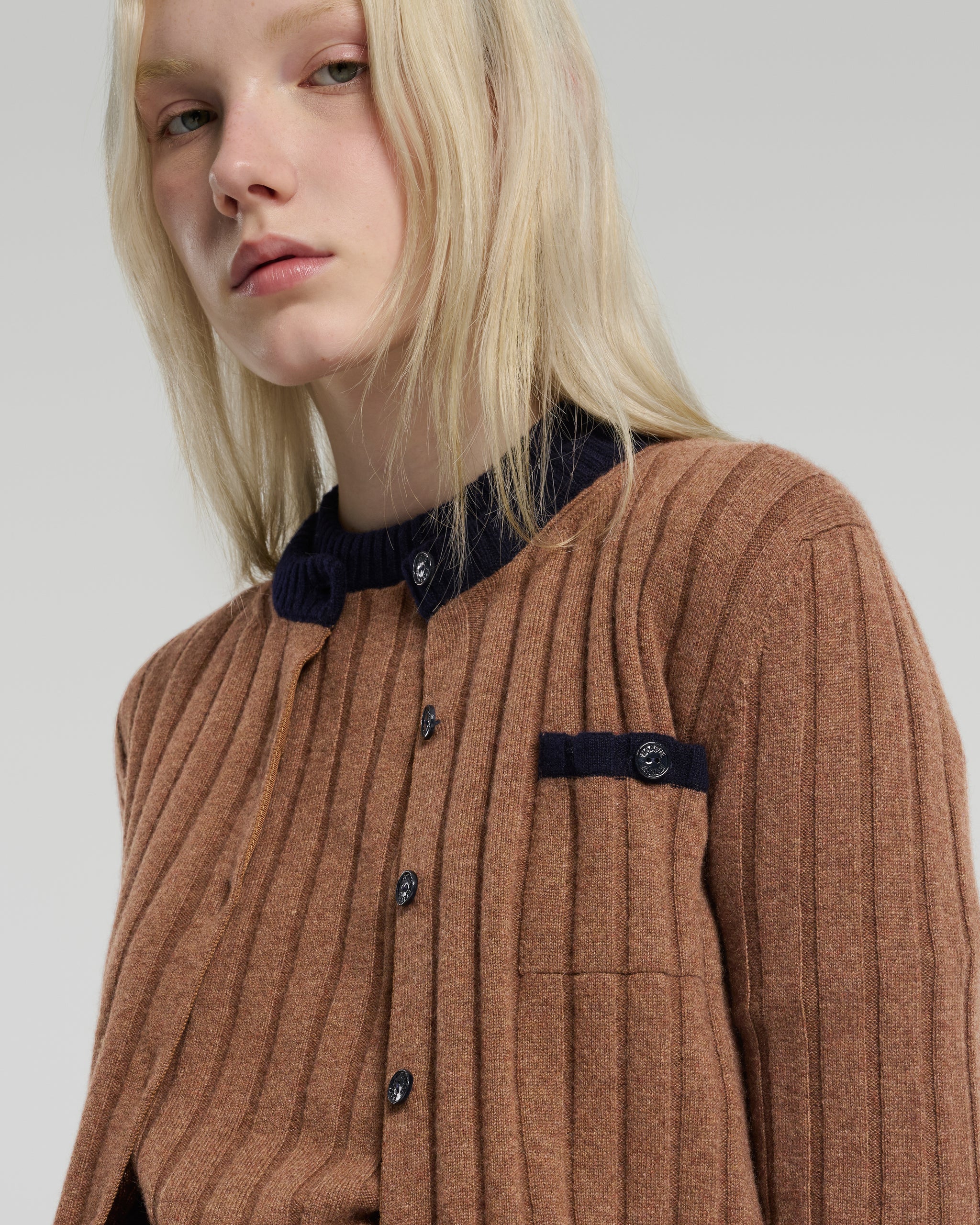 Ribbed cashmere cardigan | Barrie - Barrie