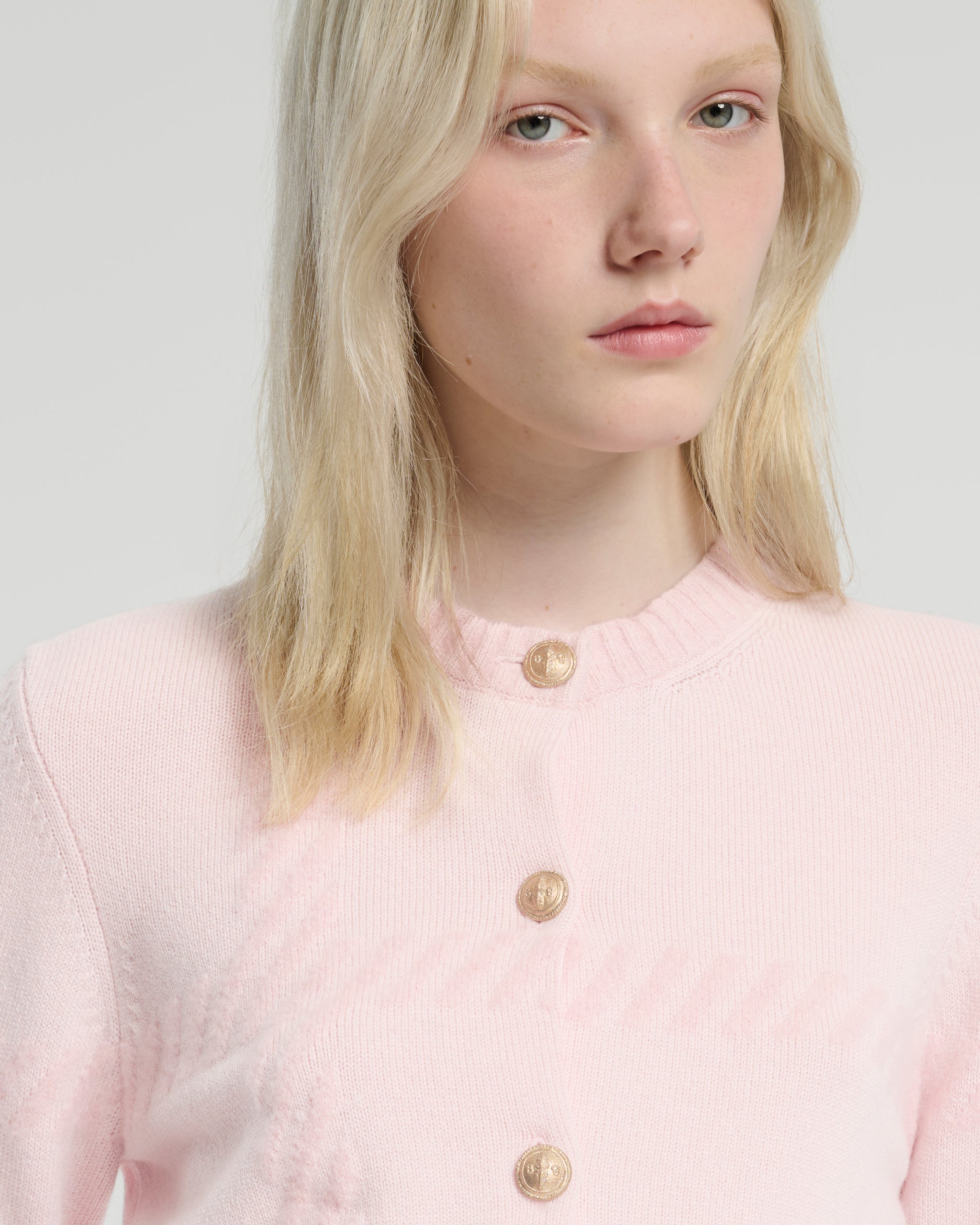 타탄 패턴 캐시미어 니트웨어 | Barrie - Barrie