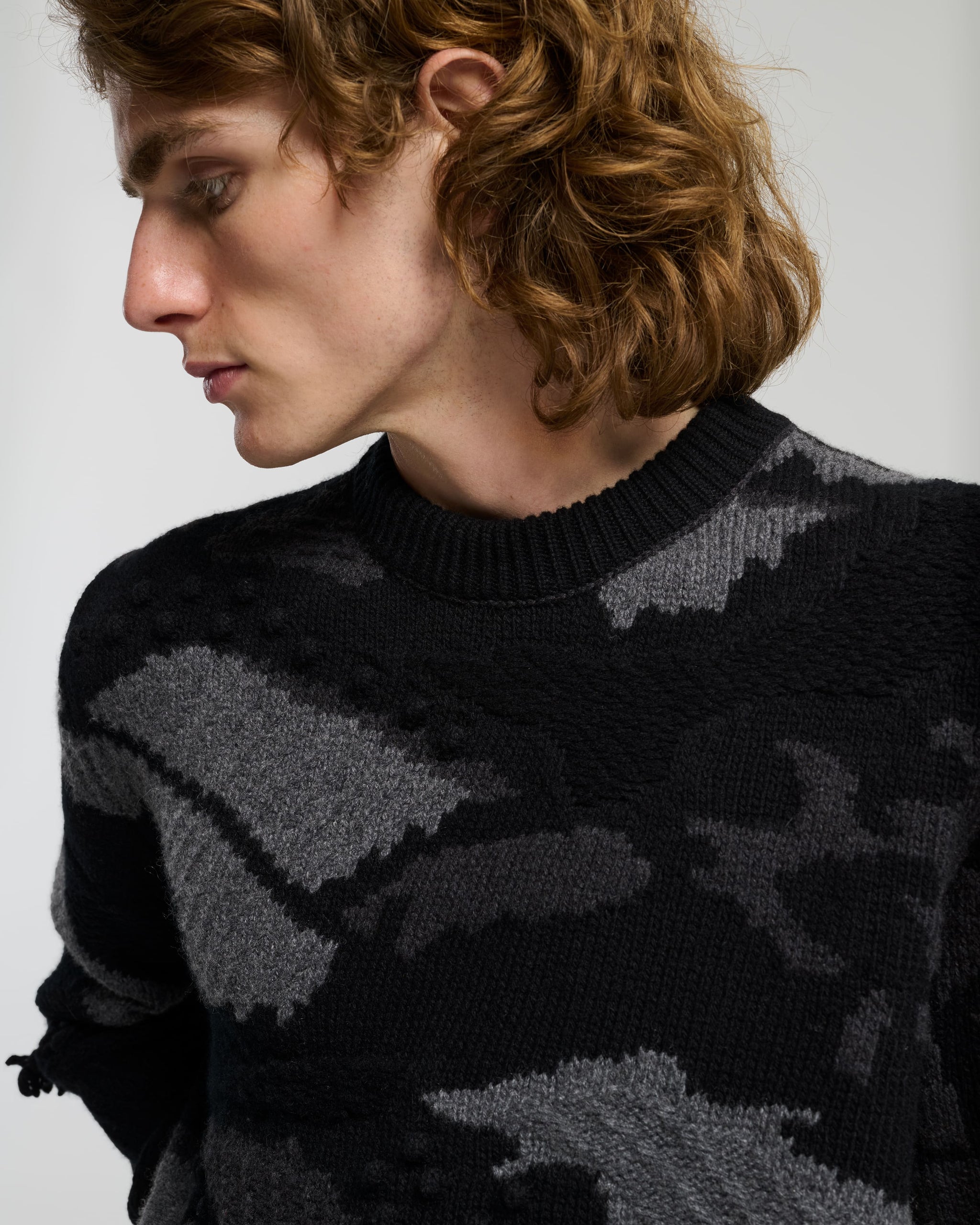 랜드스케이프 패턴 캐시미어 니트웨어 | Barrie - Barrie