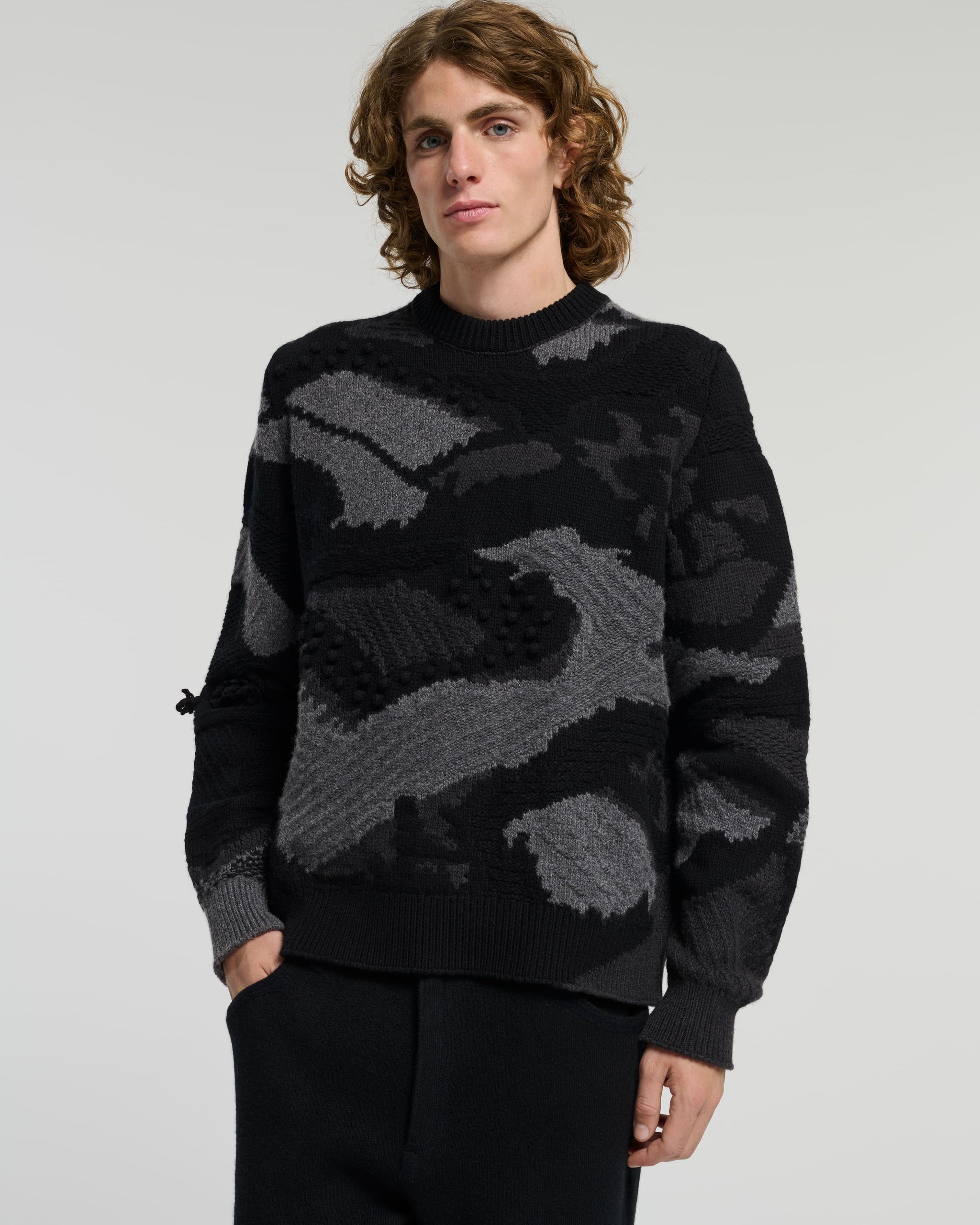 랜드스케이프 패턴 캐시미어 니트웨어 | Barrie - Barrie