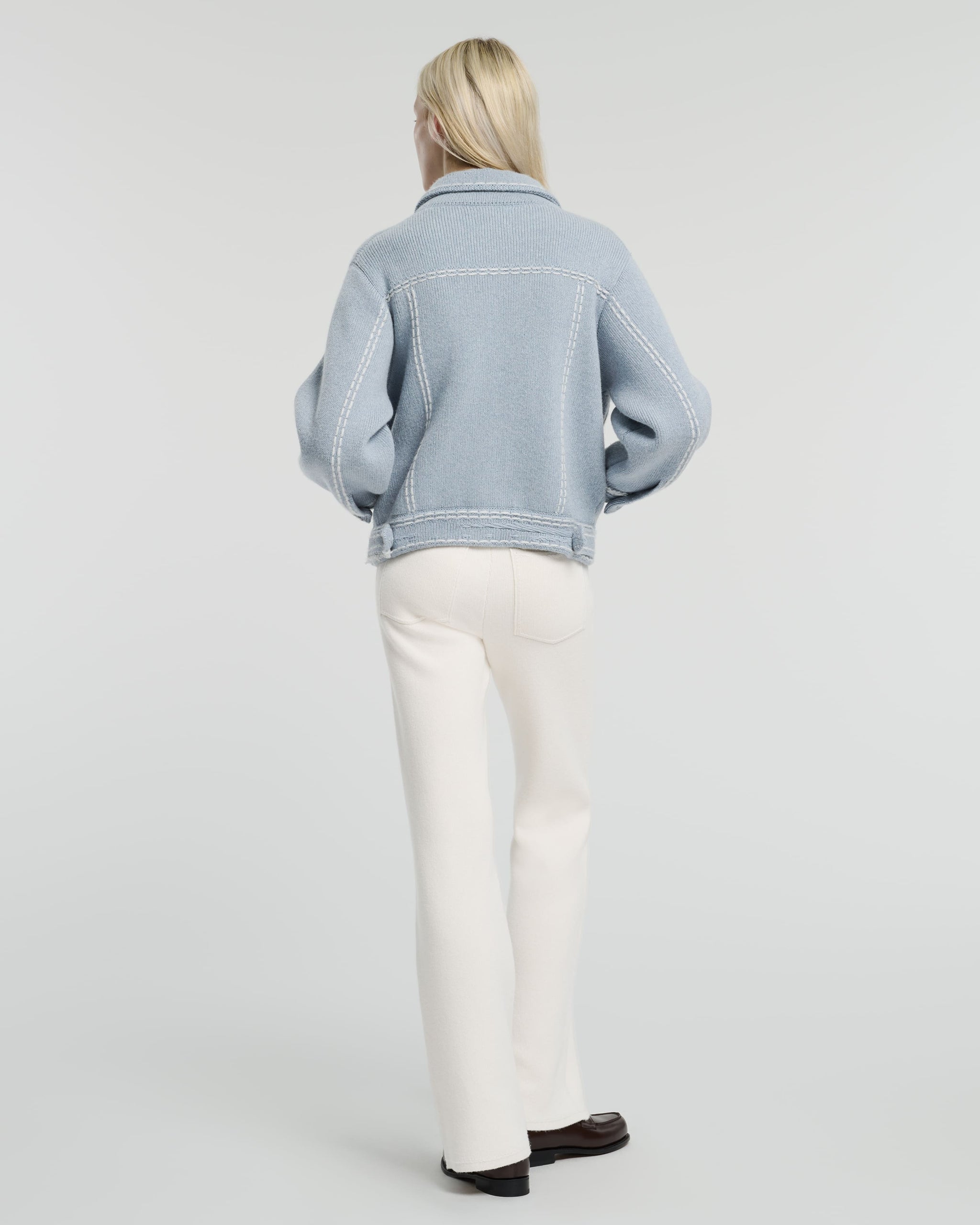 Chunky bomber-style Denim jacket | Barrie - Barrie