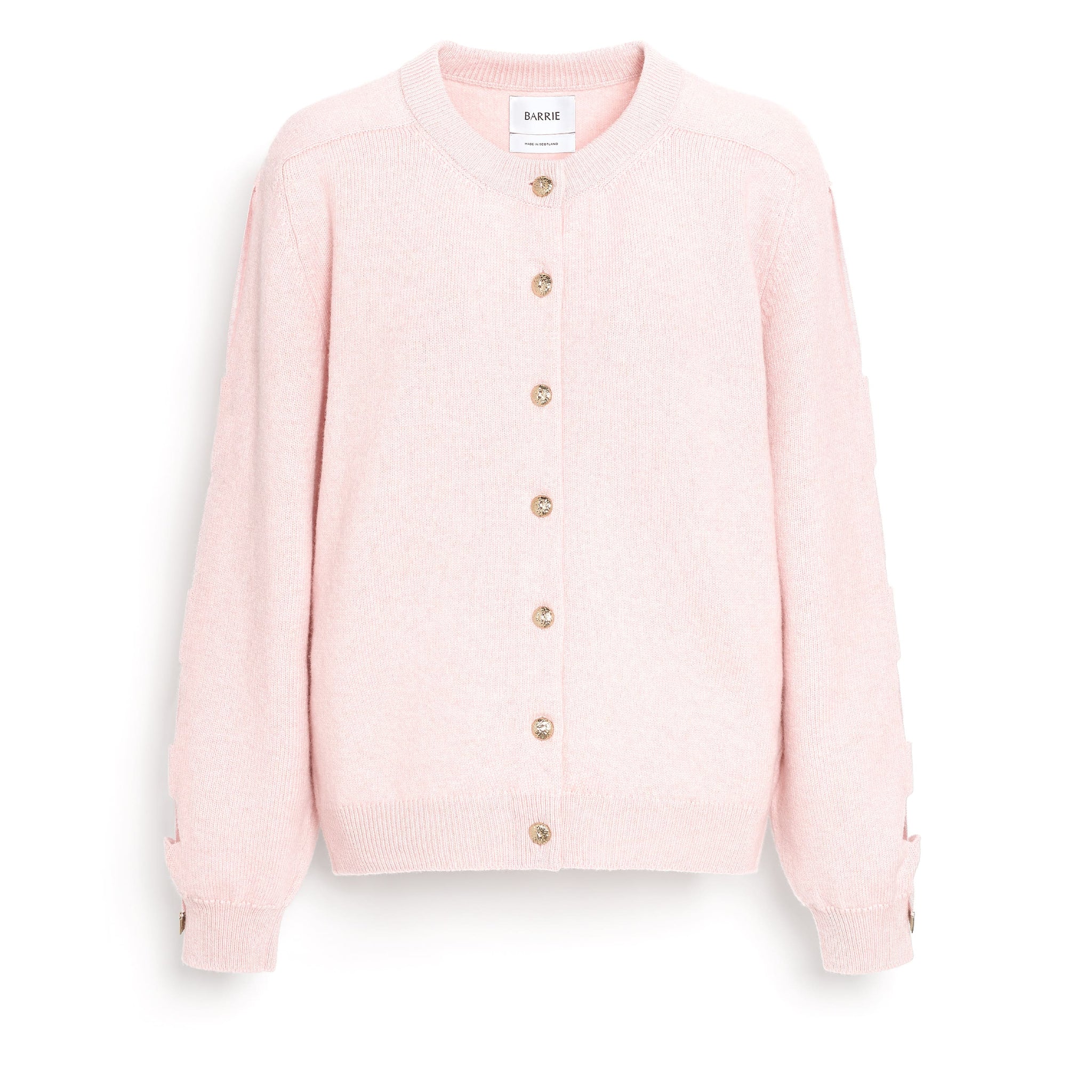 Wool cardigan with ribbon on the sleeves | Barrie - Barrie