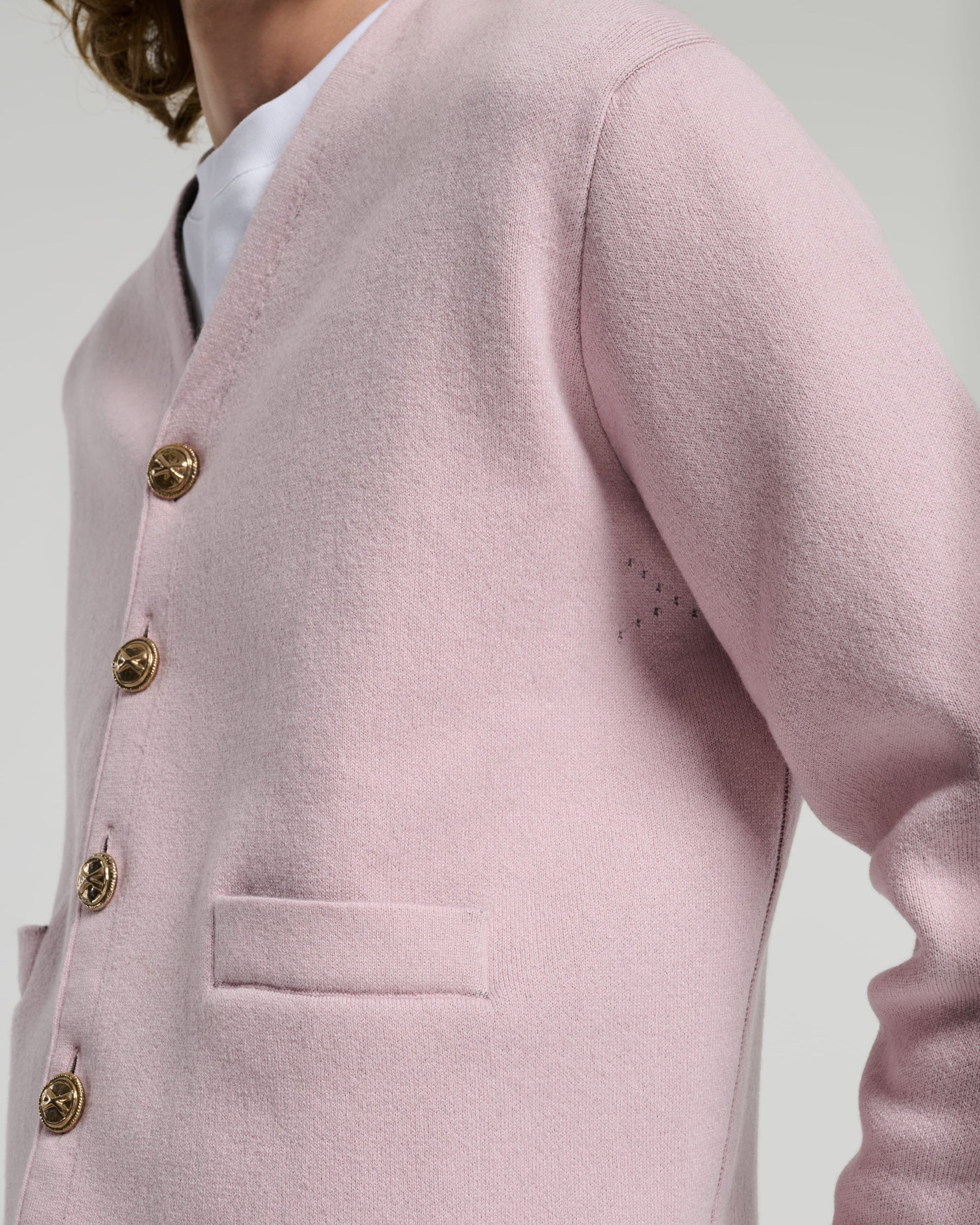 캐시미어 & 울 V 넥 카디건 | Barrie - Barrie