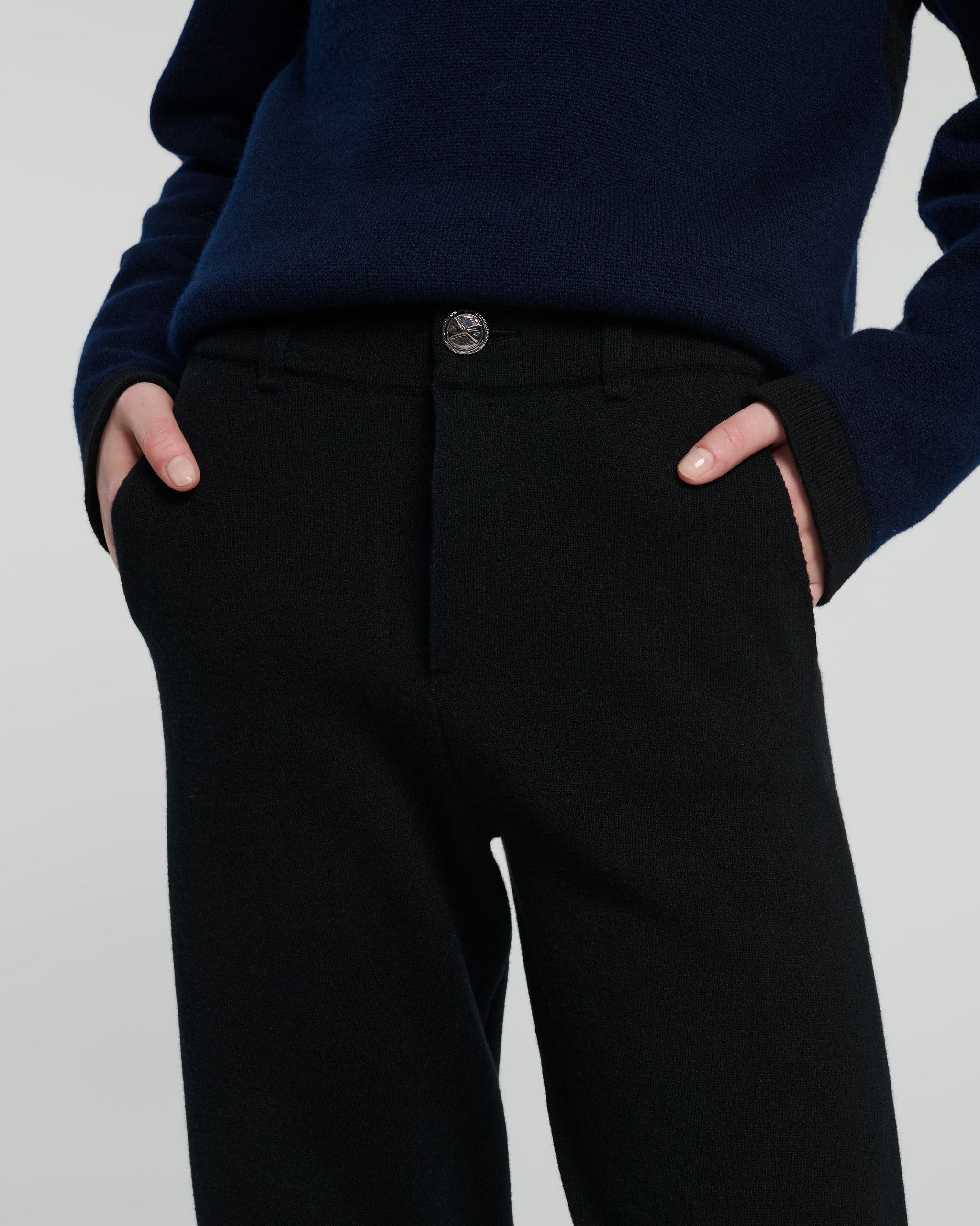 Pantalon épais en cachemire | Barrie - Barrie