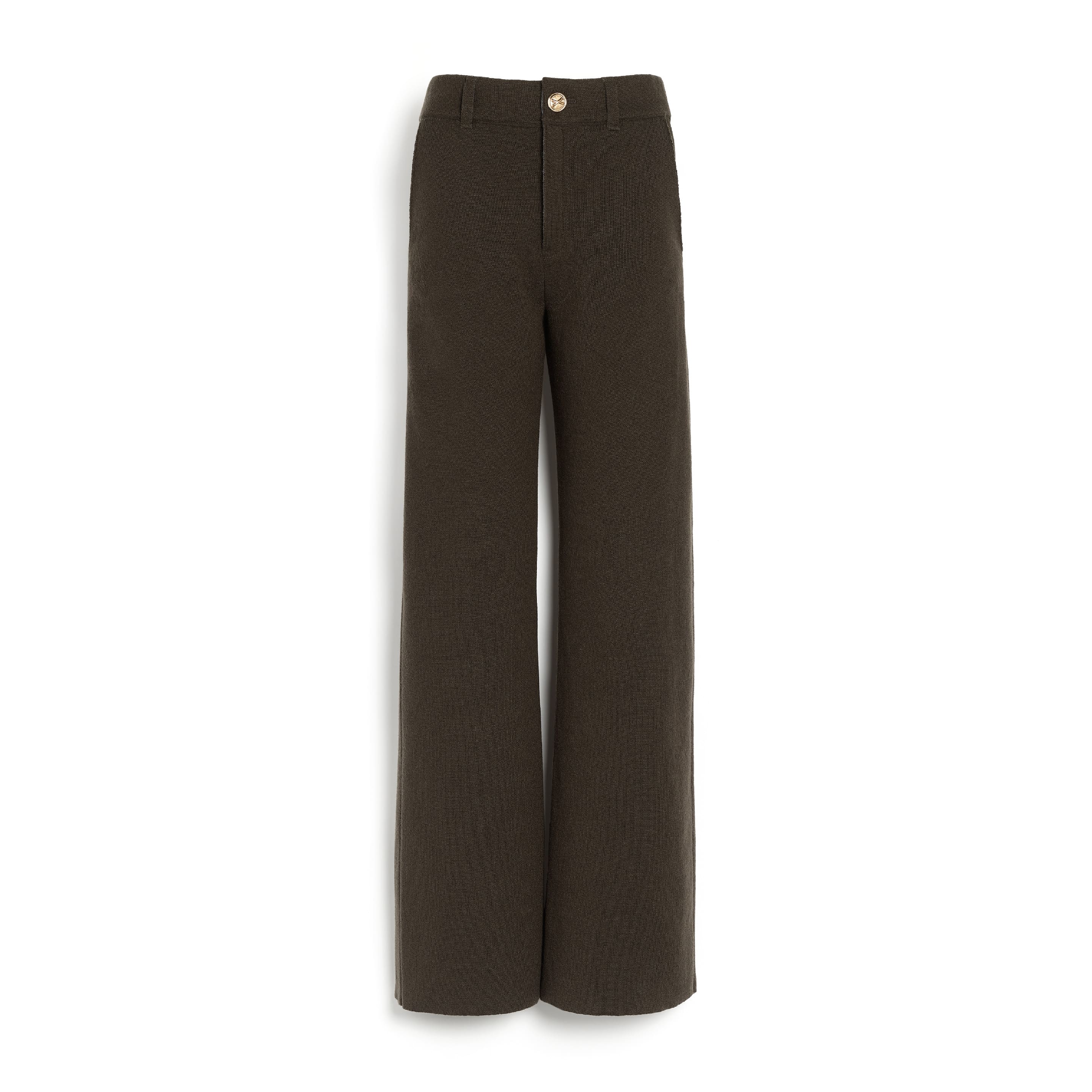 Chunky cashmere trousers