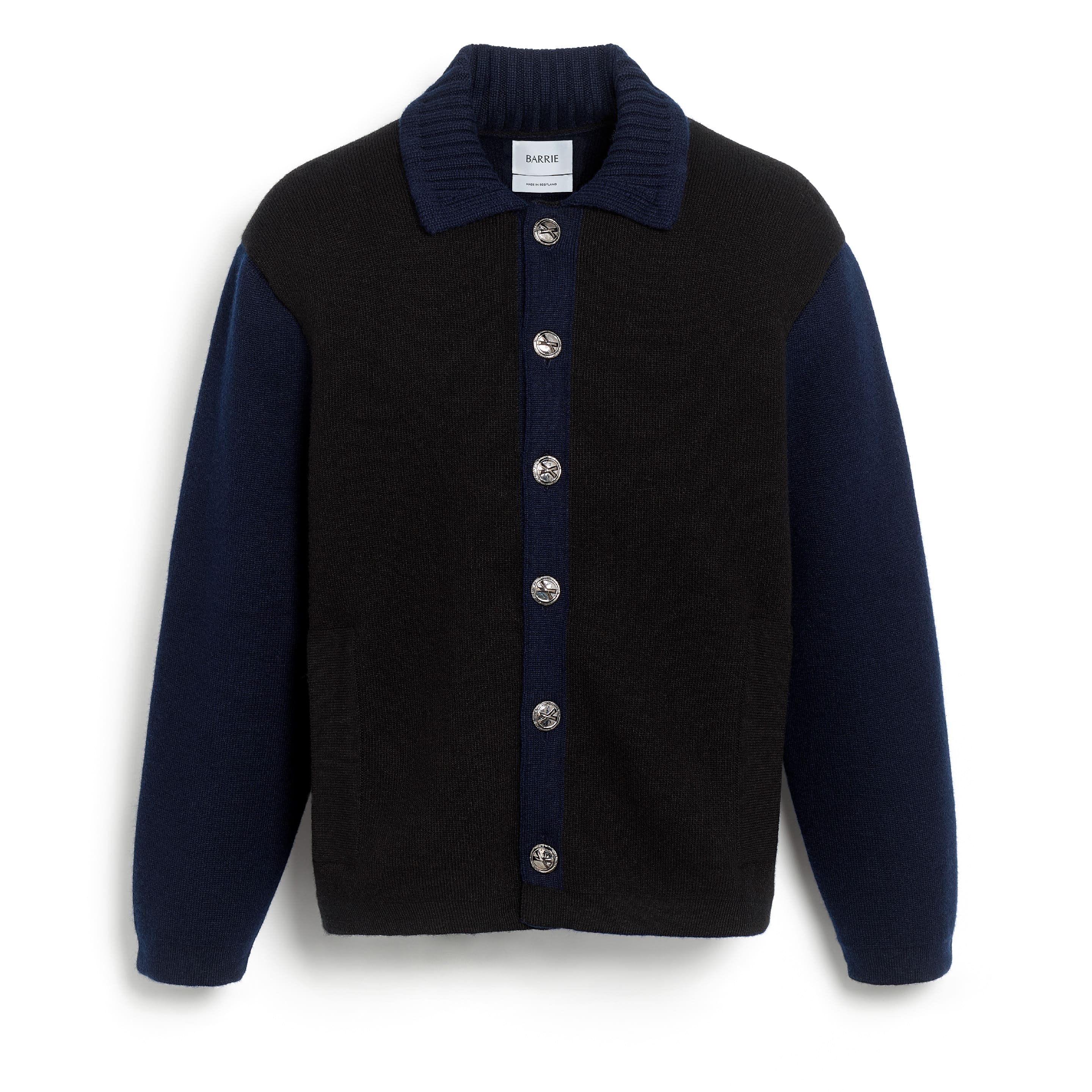 Trompe-l'œil jacket in cashmere and wool