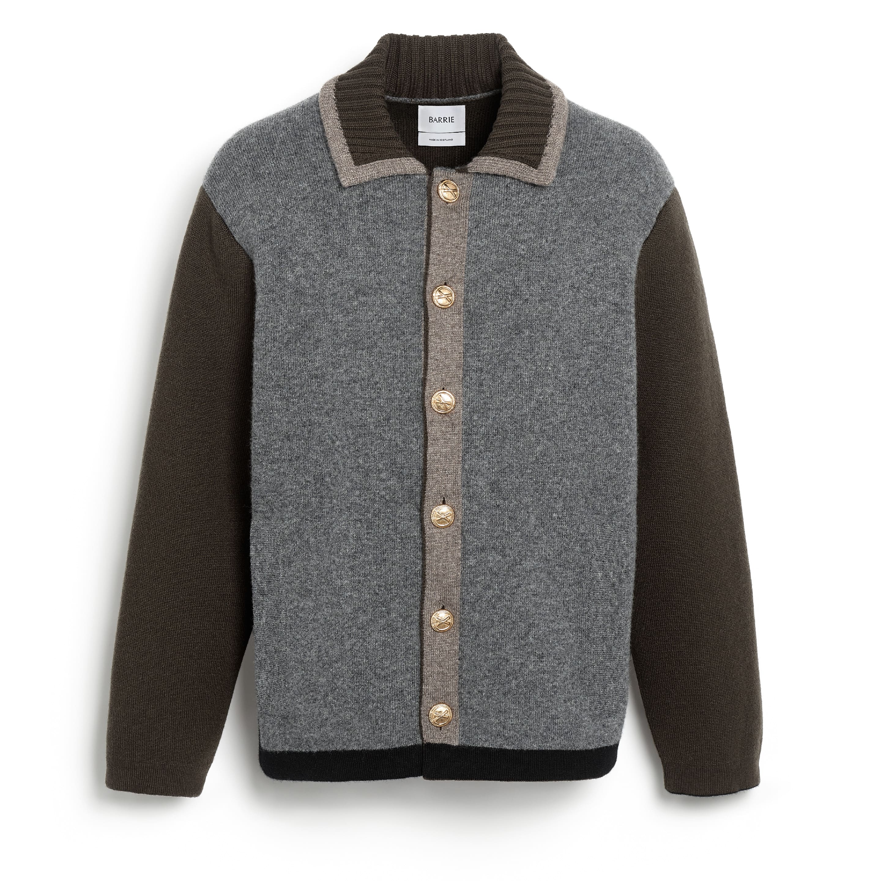 Trompe-l'œil jacket in cashmere and wool