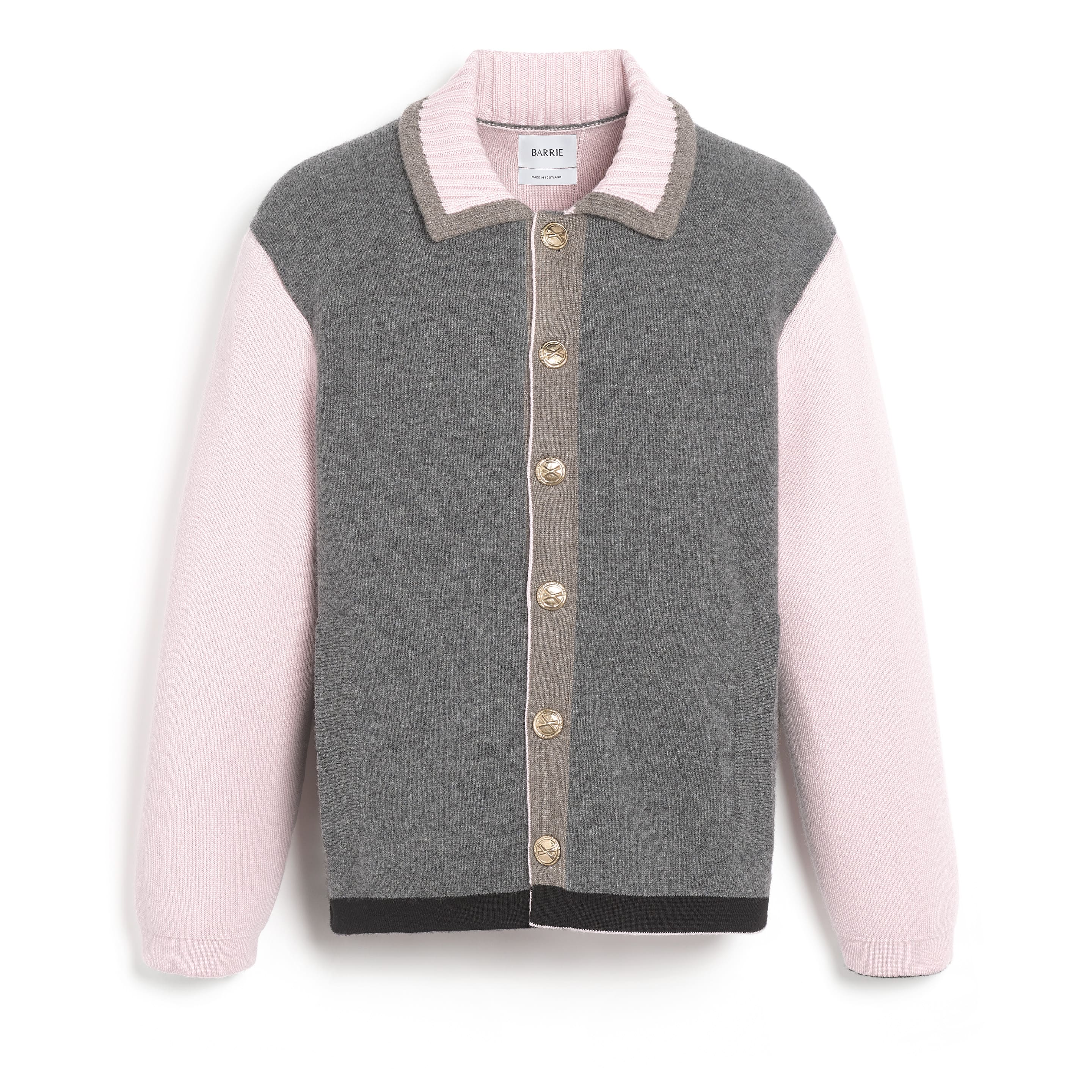 Trompe-l'œil jacket in cashmere and wool