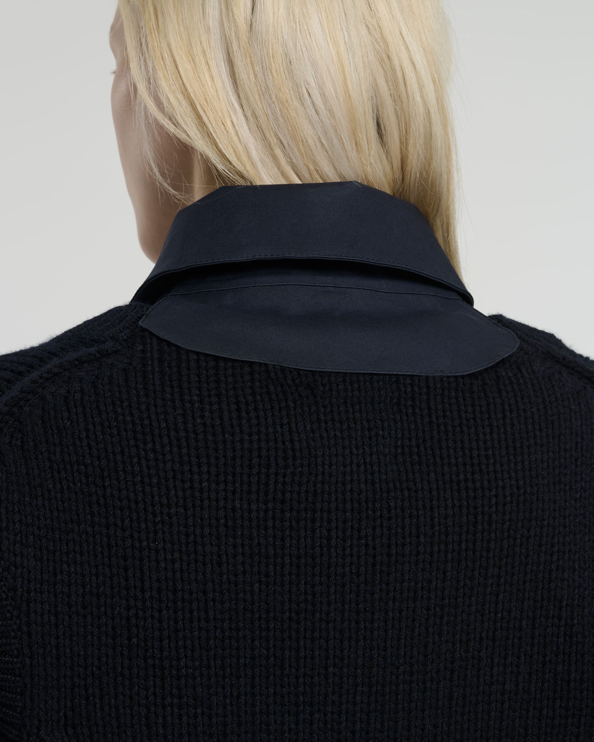 Manteau court avec gilet en cachemire superposé | Barrie - Barrie