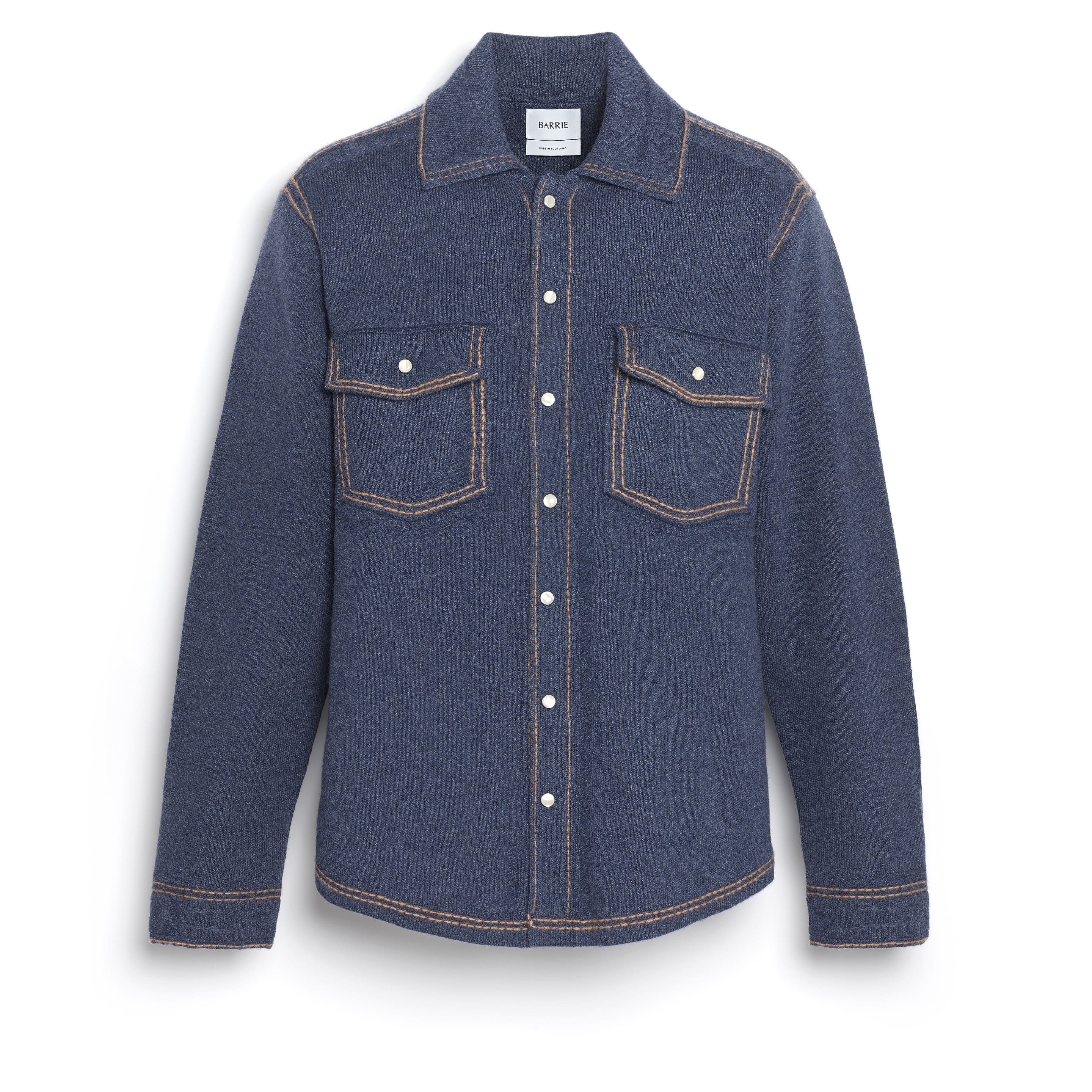 Surchemise Denim en cachemire et coton