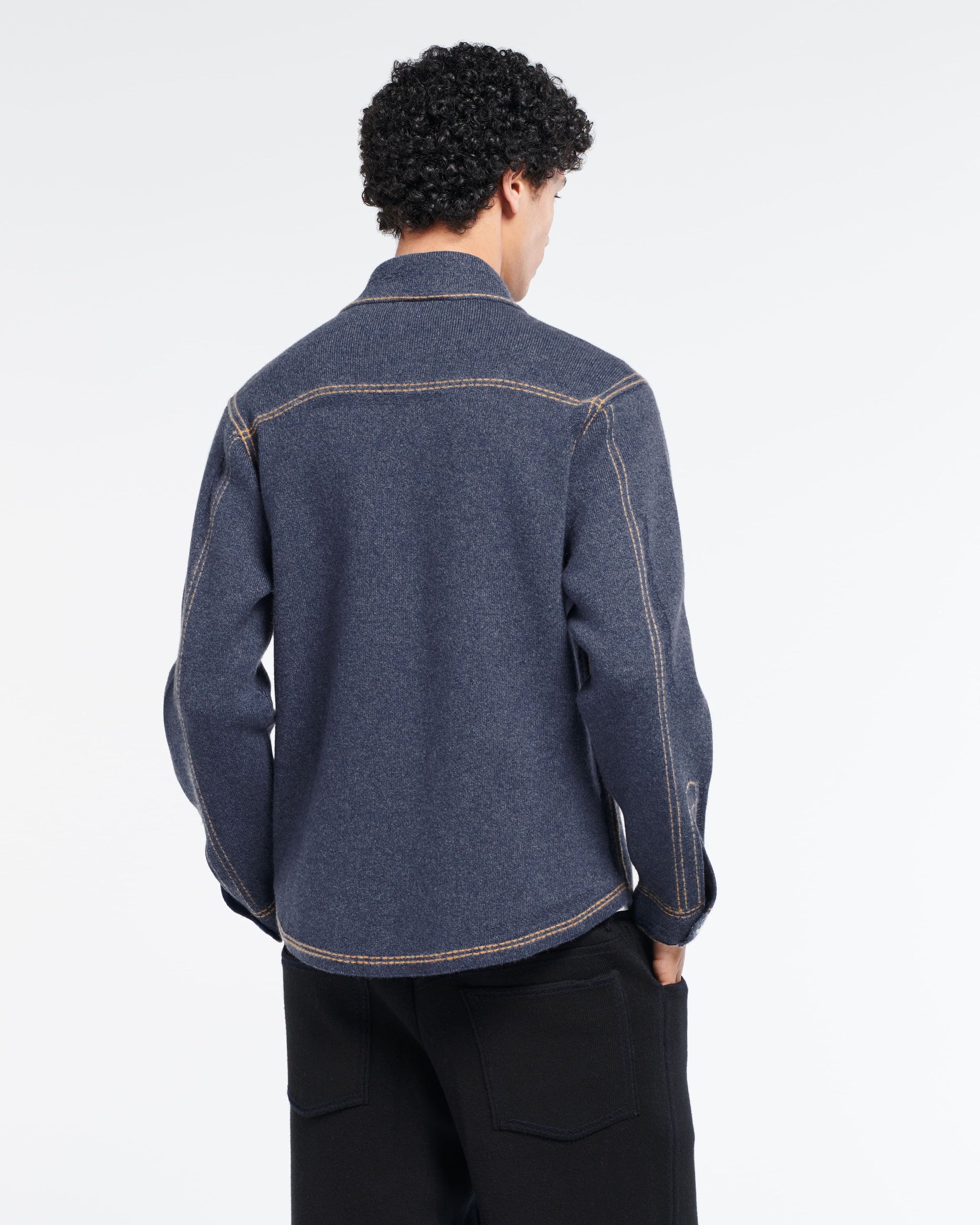 캐시미어와 면 오버 셔츠 | Barrie - Barrie