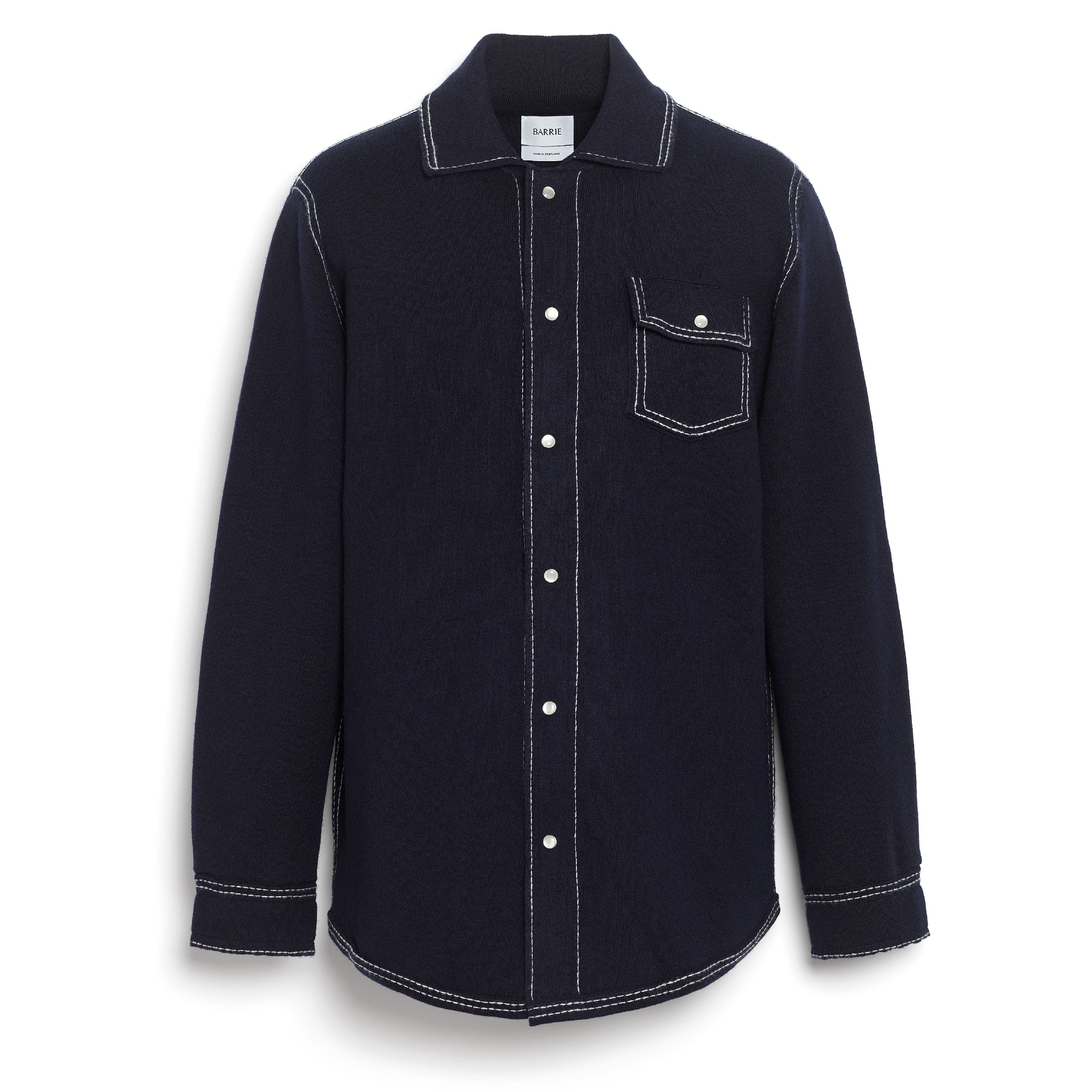 Cashmere and cotton overshirt
