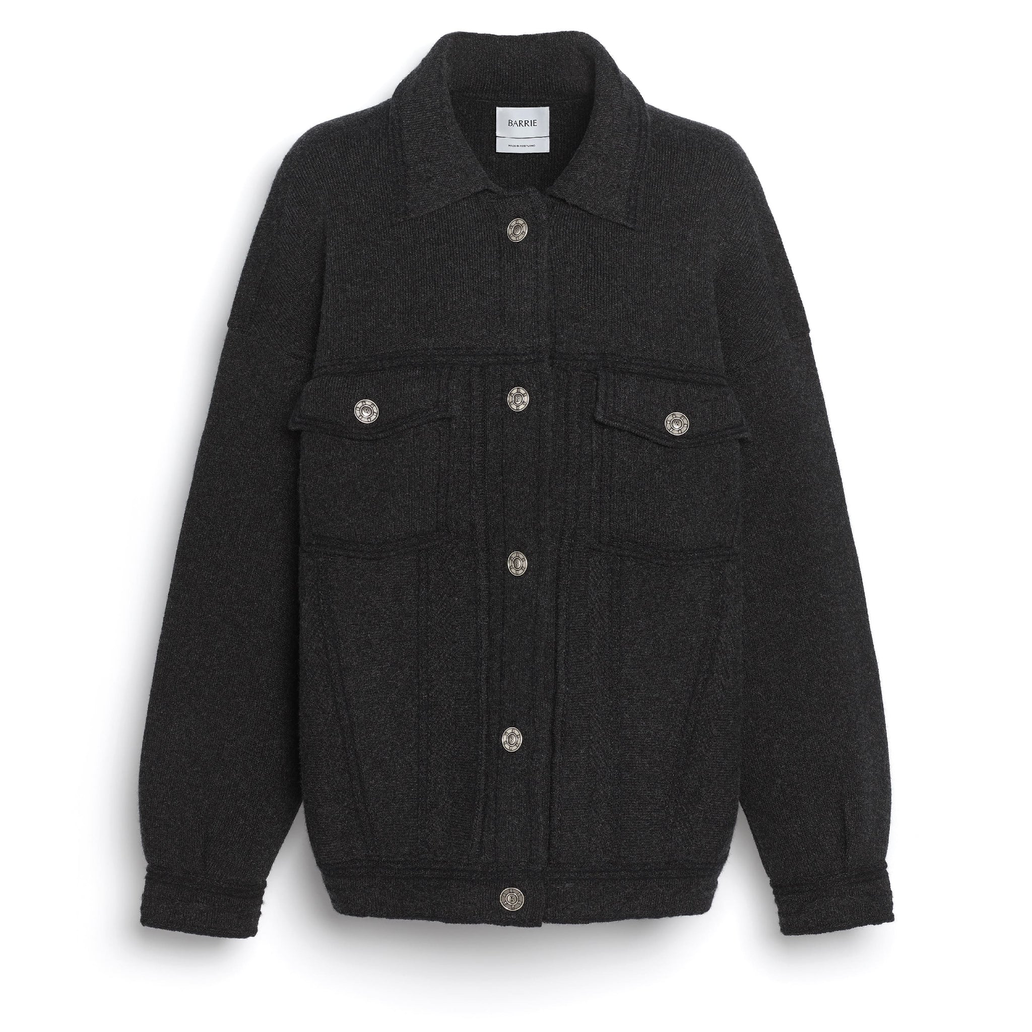 Veste Denim oversize en cachemire et coton | Barrie - Barrie