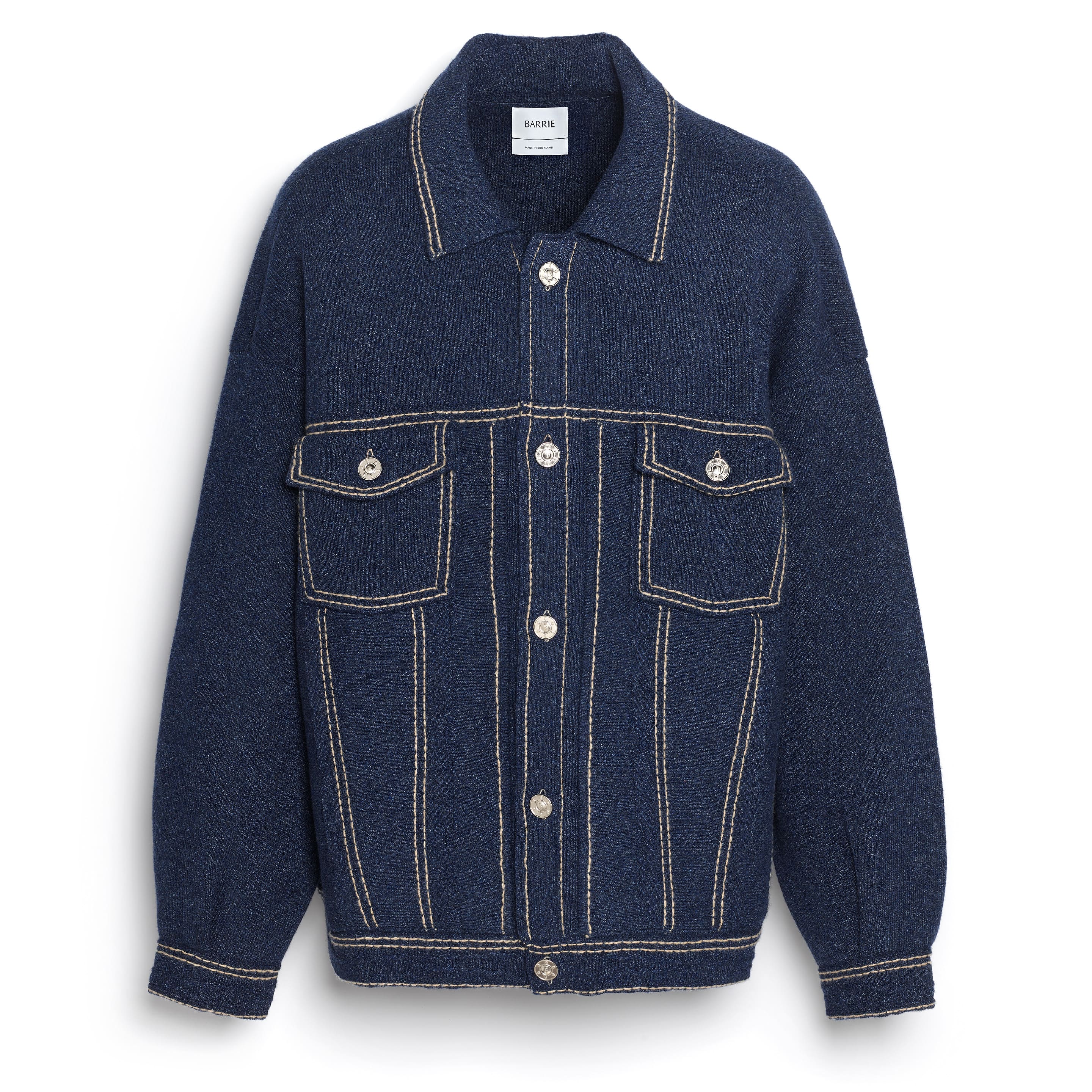 Veste Denim oversize en cachemire et coton