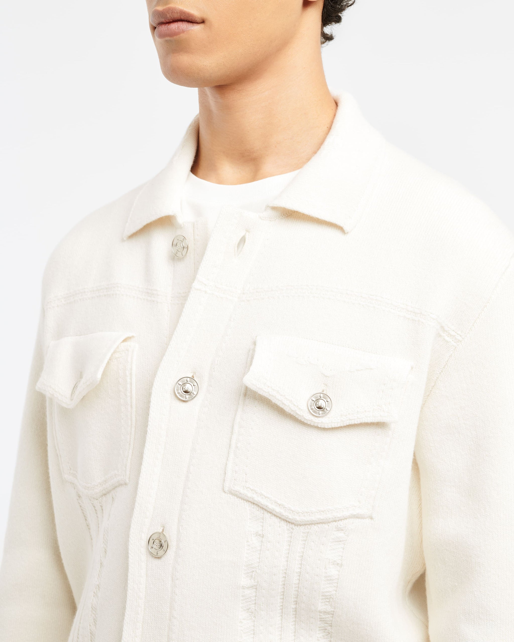 Denim cashmere and cotton jacket | Barrie - Barrie