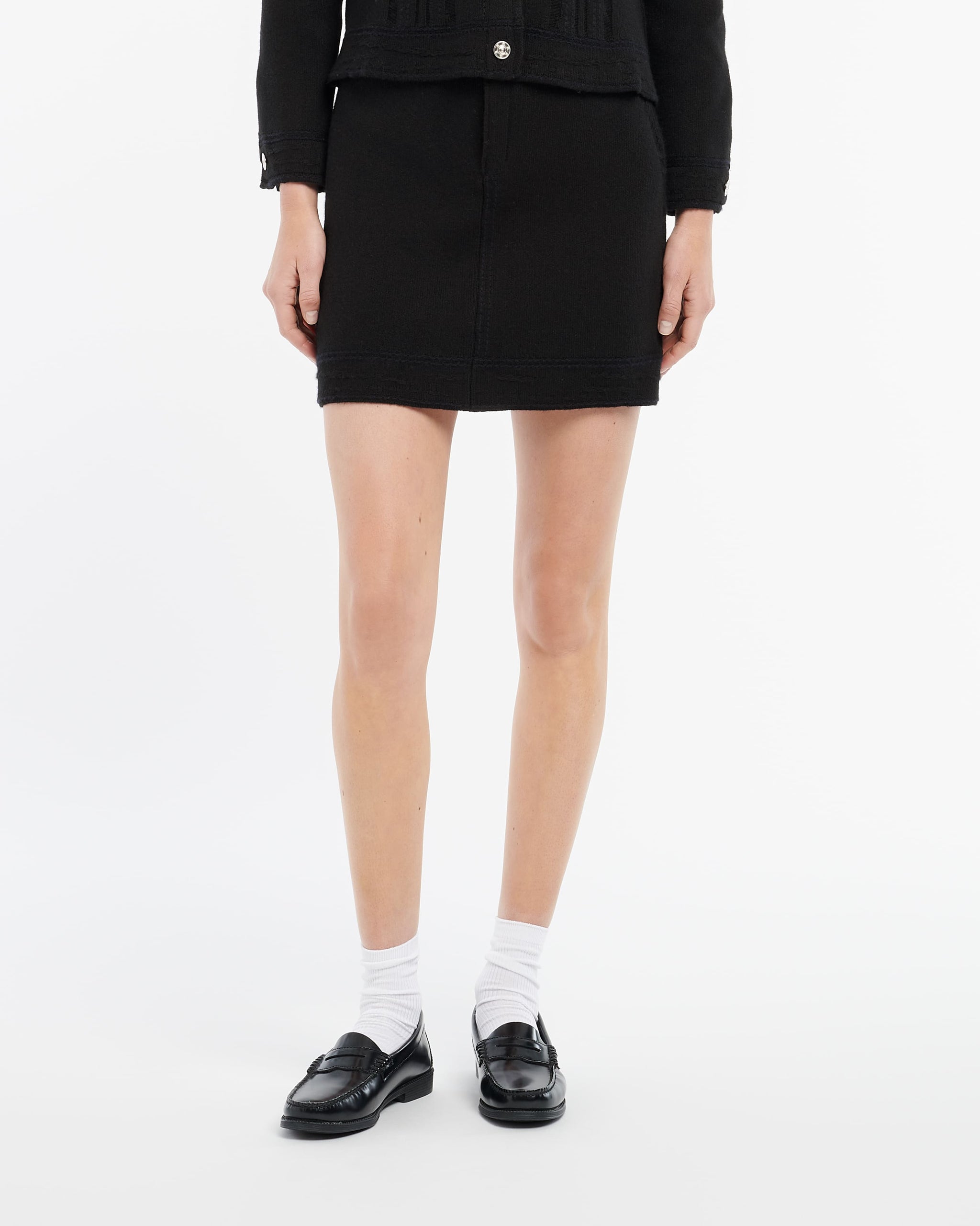 Jupe Denim en cachemire et coton | Barrie - Barrie