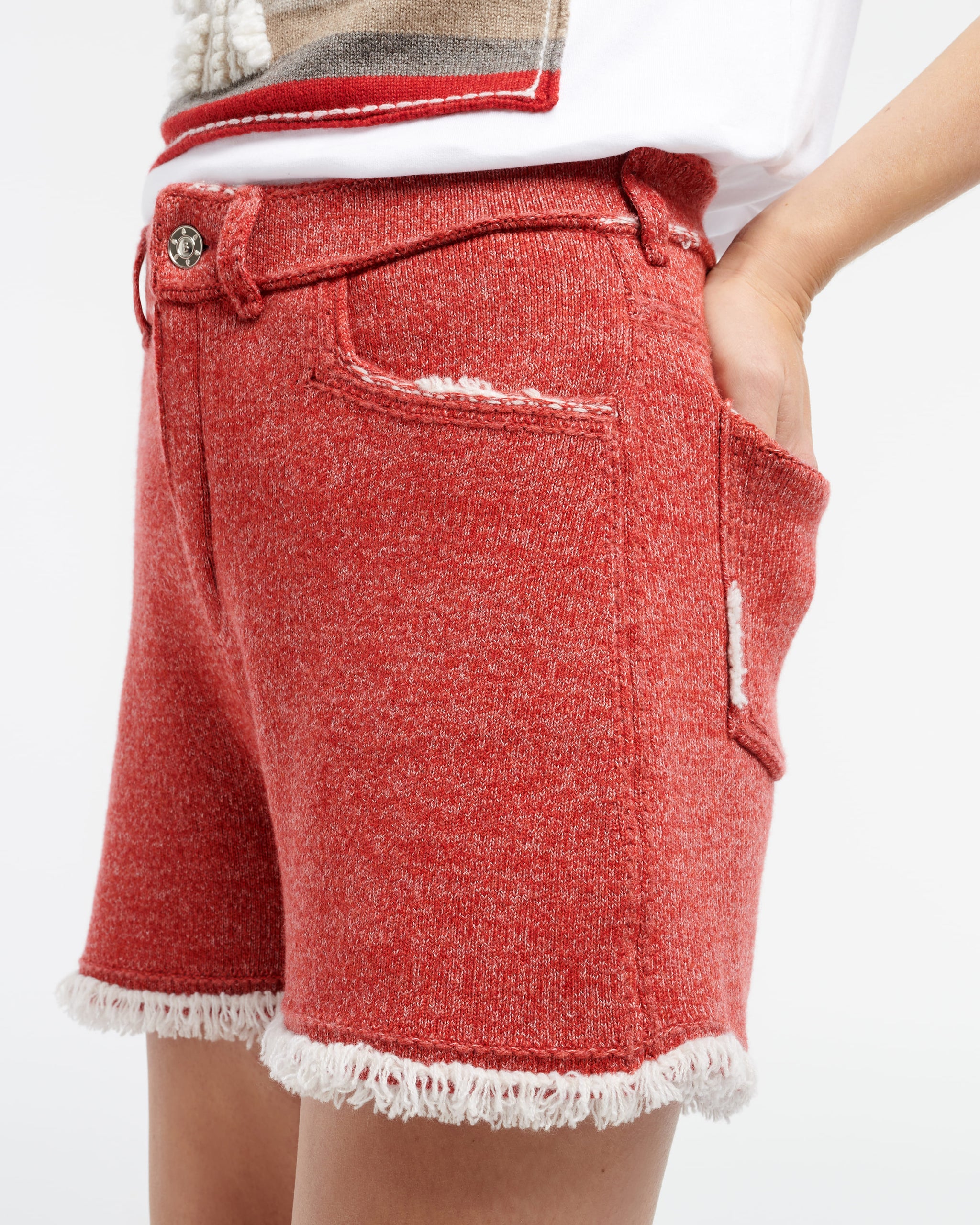 Short Denim à franges | Barrie - Barrie