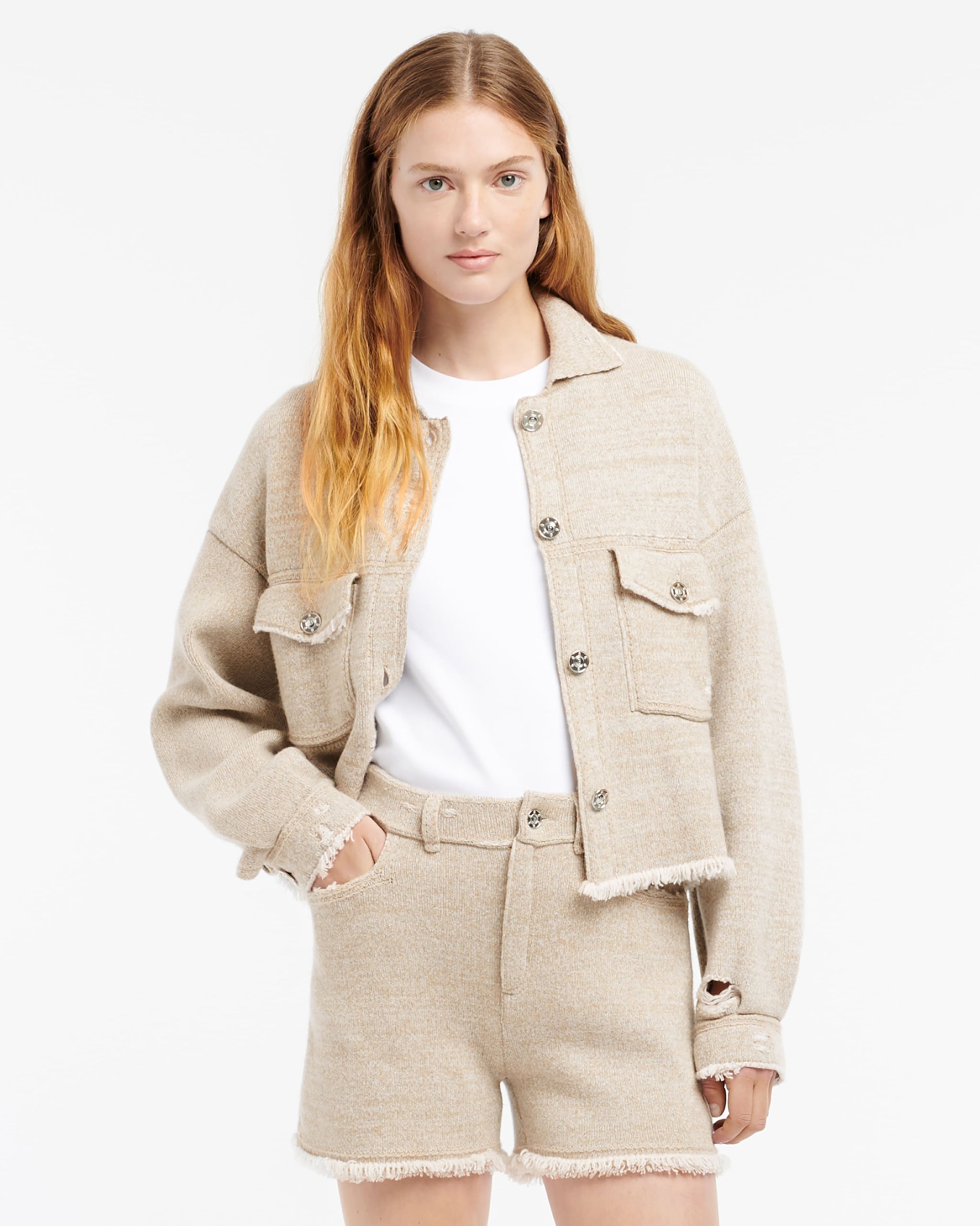 Short Denim à franges | Barrie - Barrie