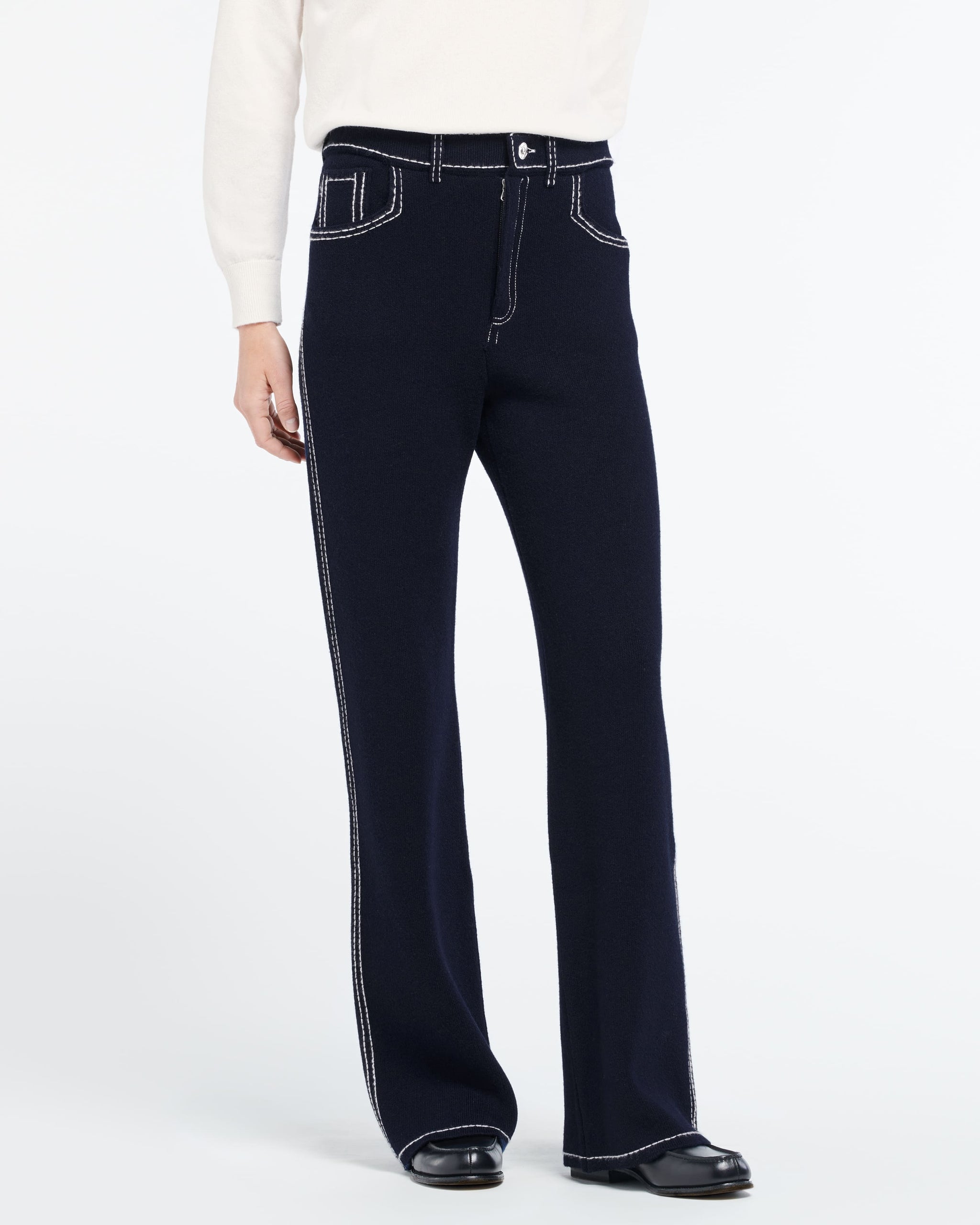 Pantalon Denim en cachemire et coton | Barrie - Barrie
