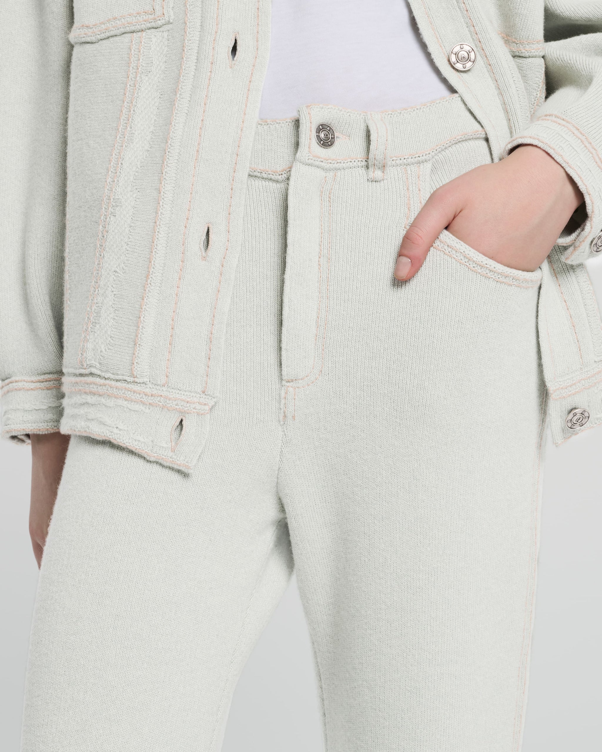 Pantalon Denim en cachemire et coton | Barrie - Barrie