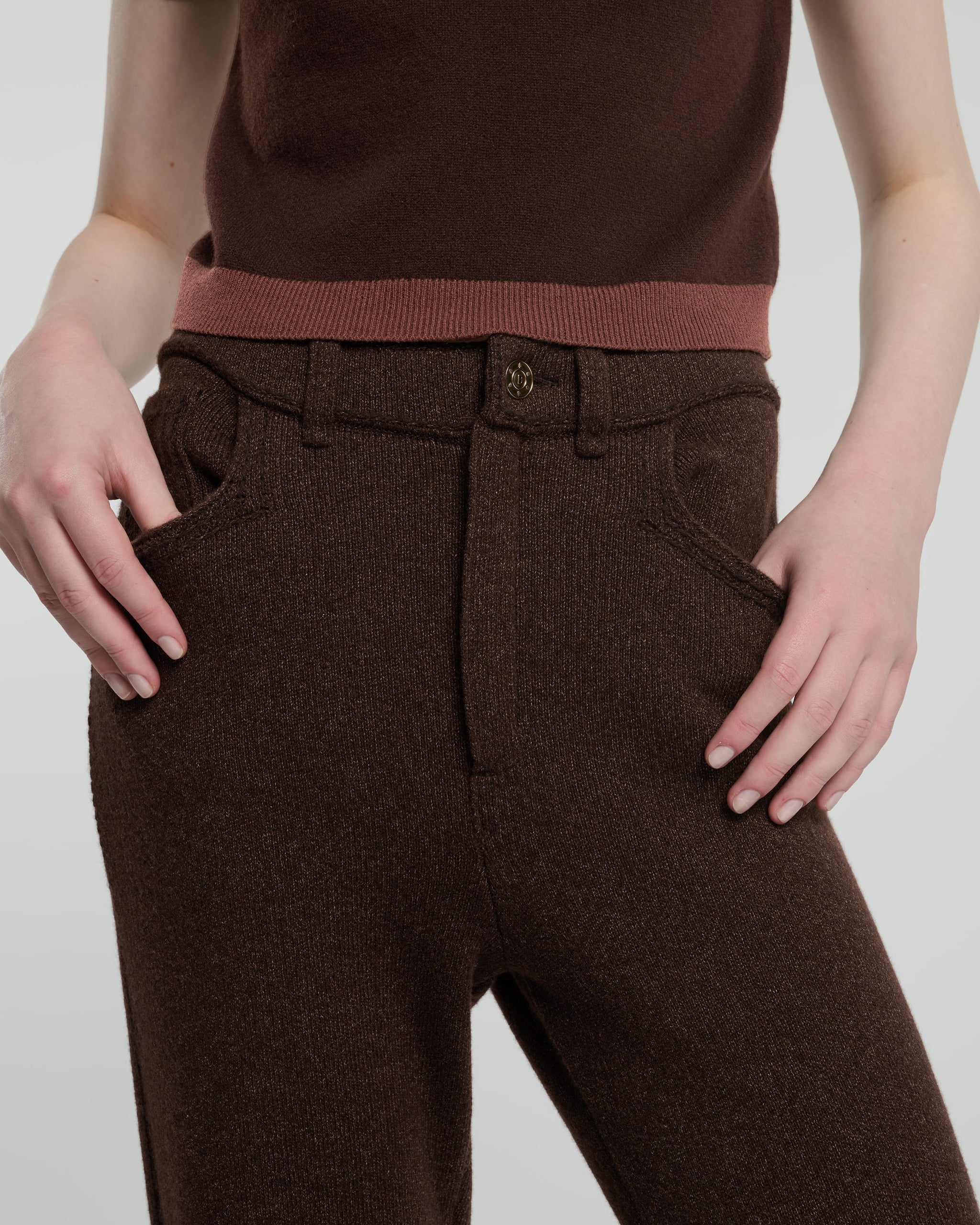 Pantalon Denim en cachemire et coton | Barrie - Barrie