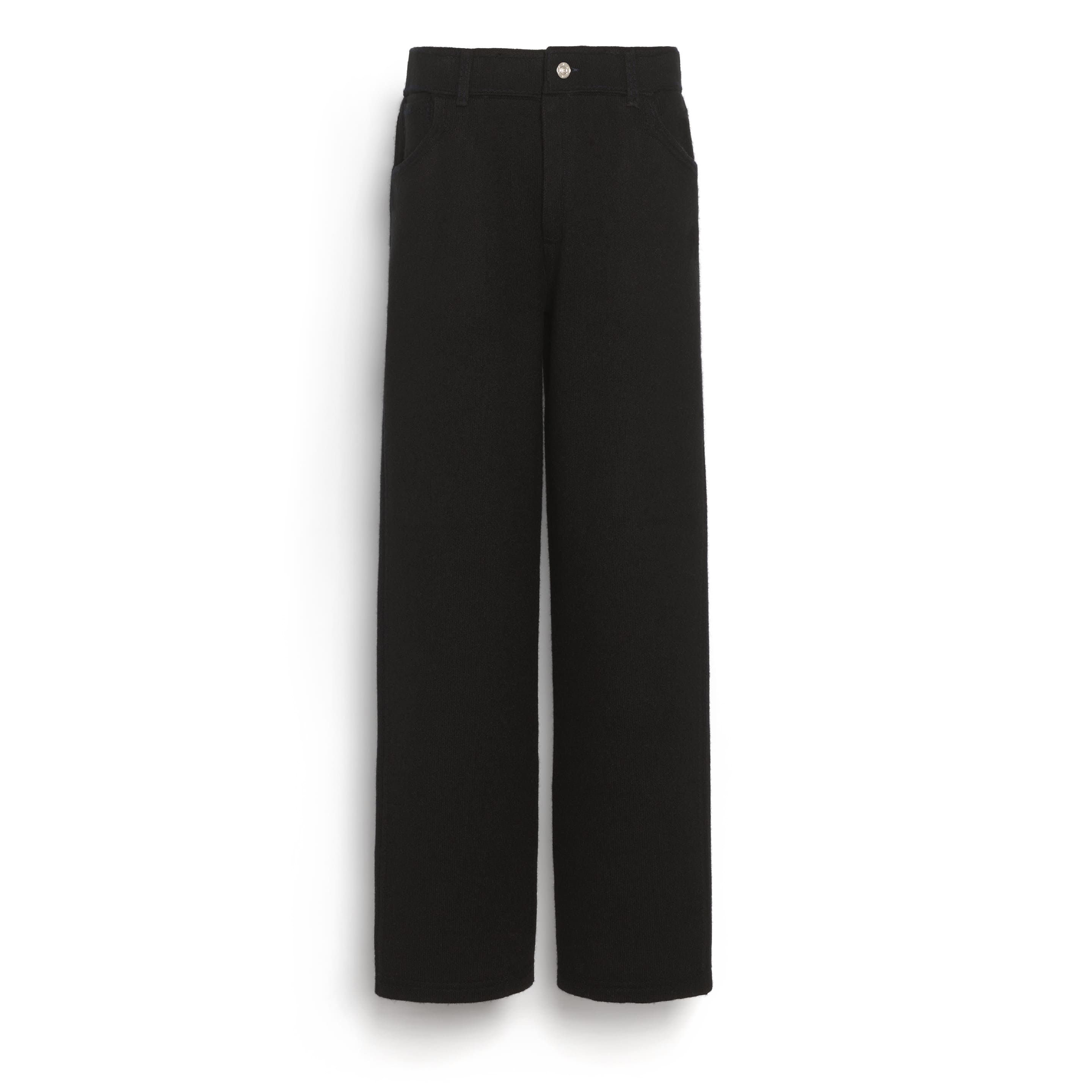 Pantalon denim classique en cachemire et coton