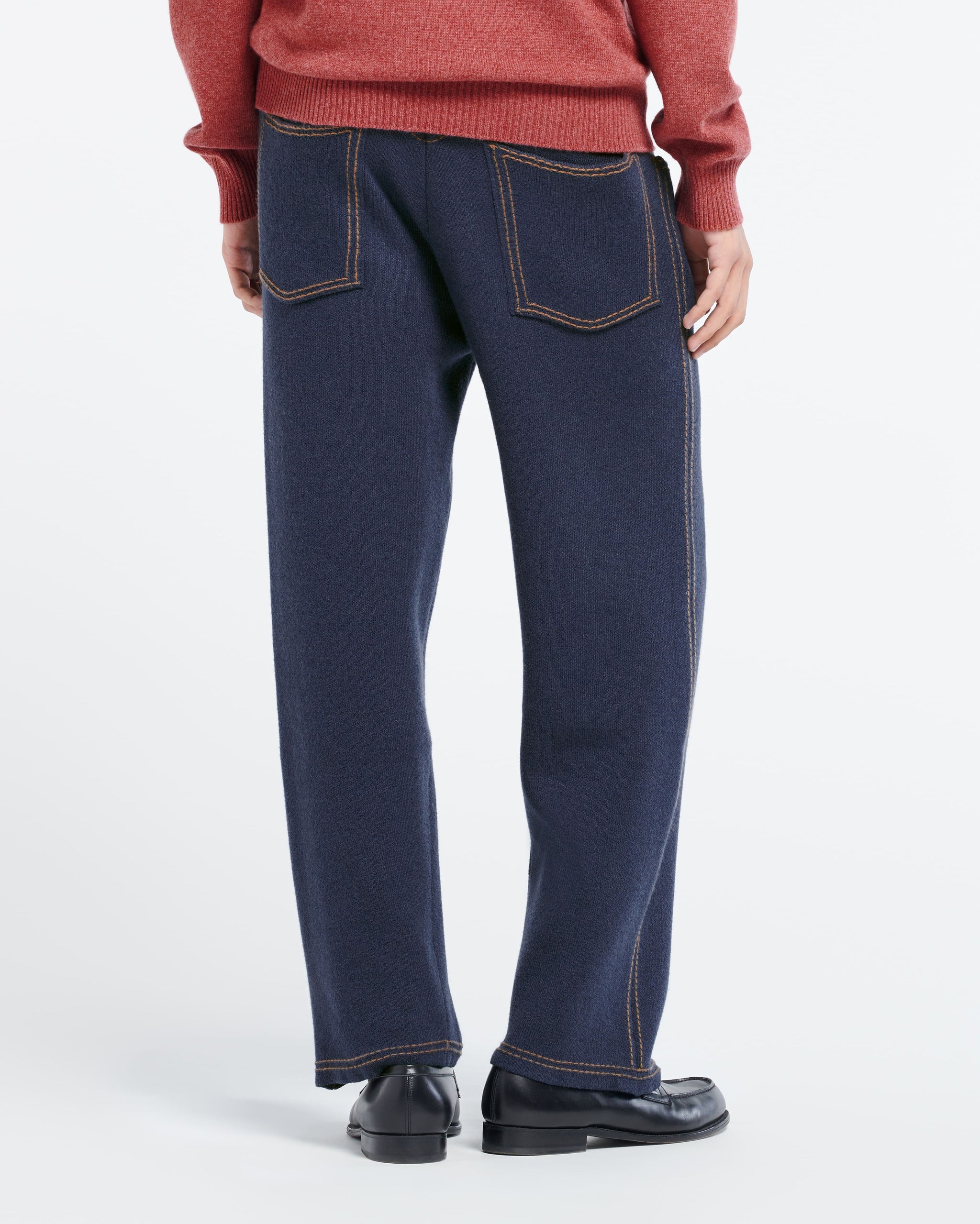 Cashmere and cotton Denim trousers | Barrie - Barrie