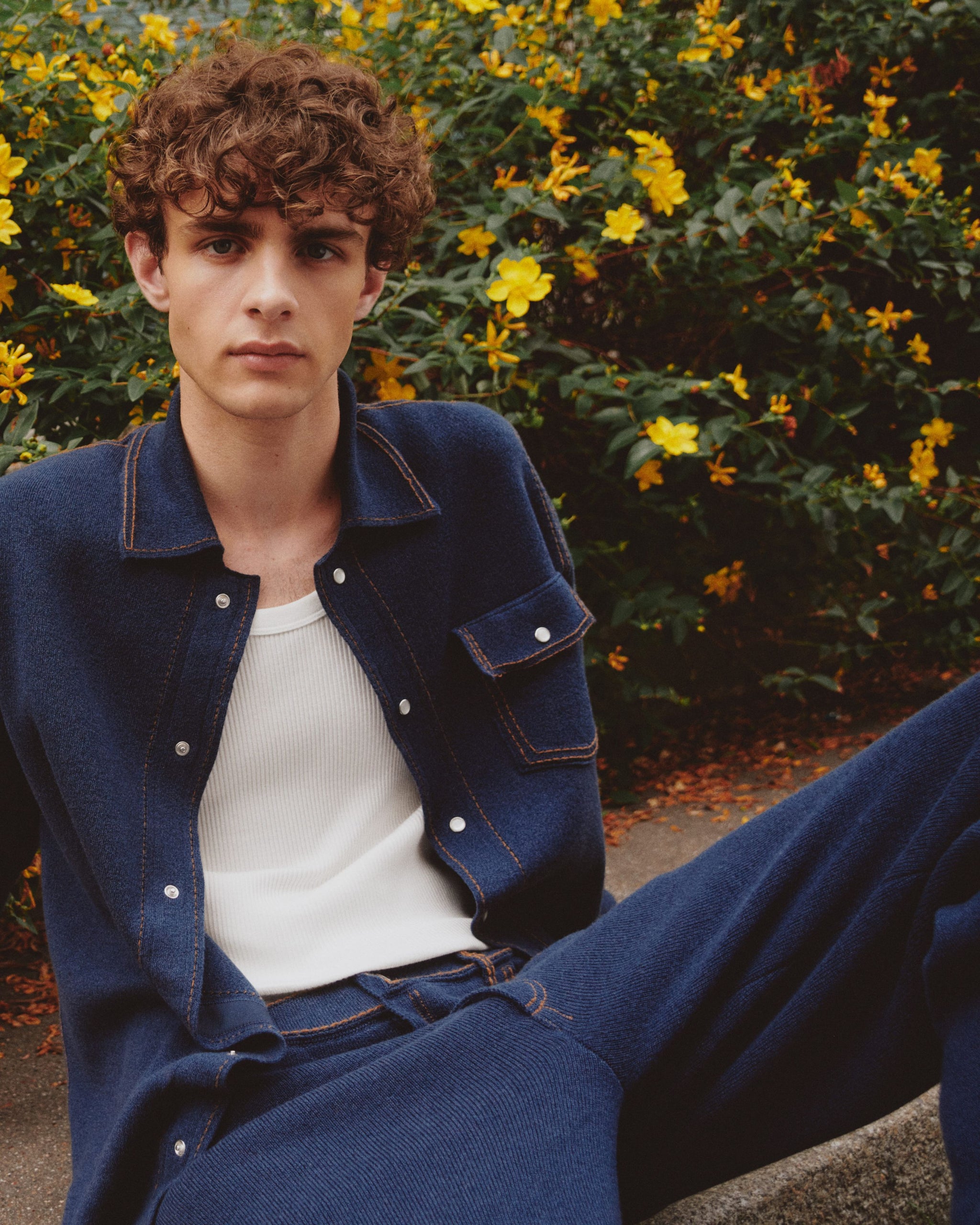 Cashmere and cotton Denim trousers | Barrie - Barrie