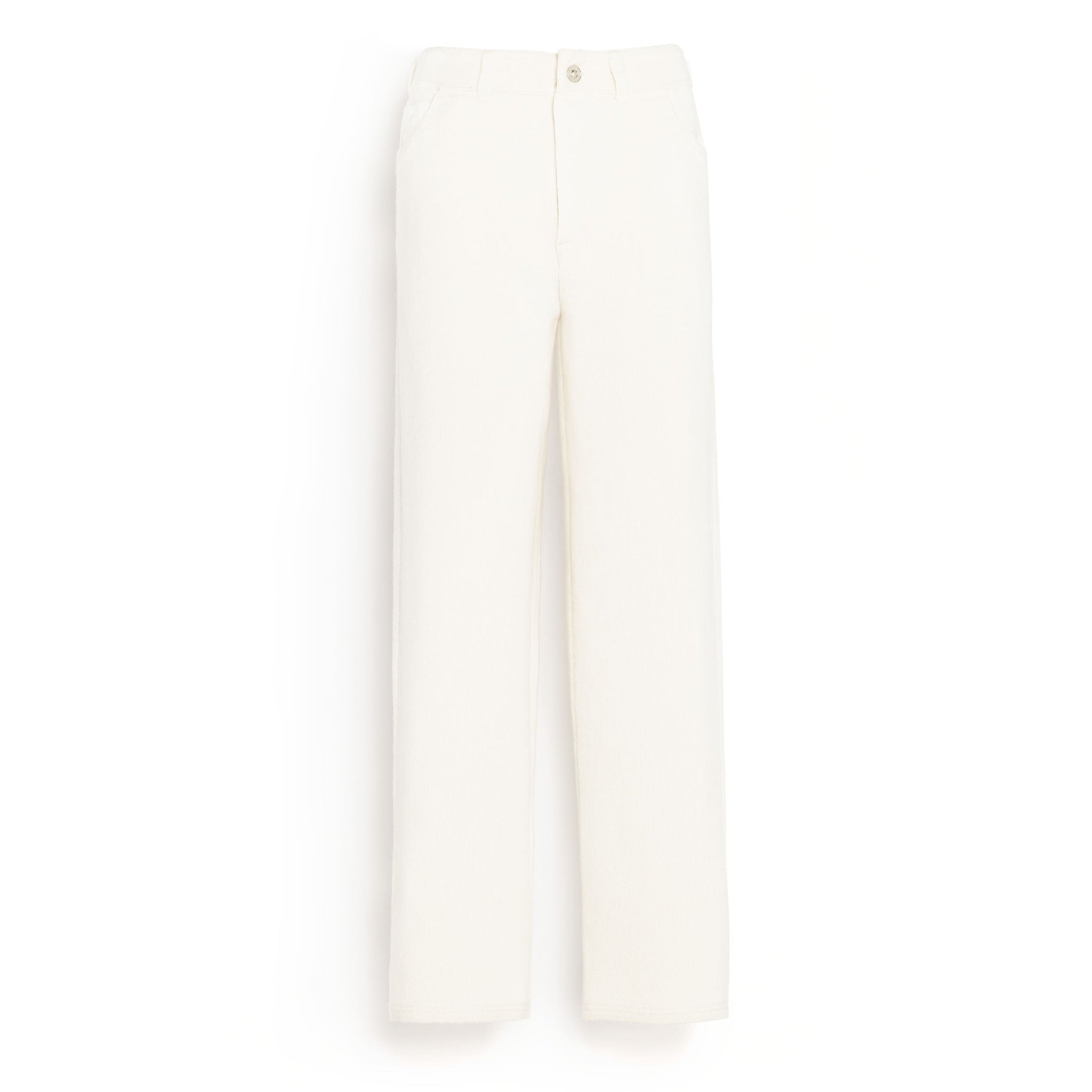 Denim cashmere and cotton boyfriend trousers | Barrie - Barrie