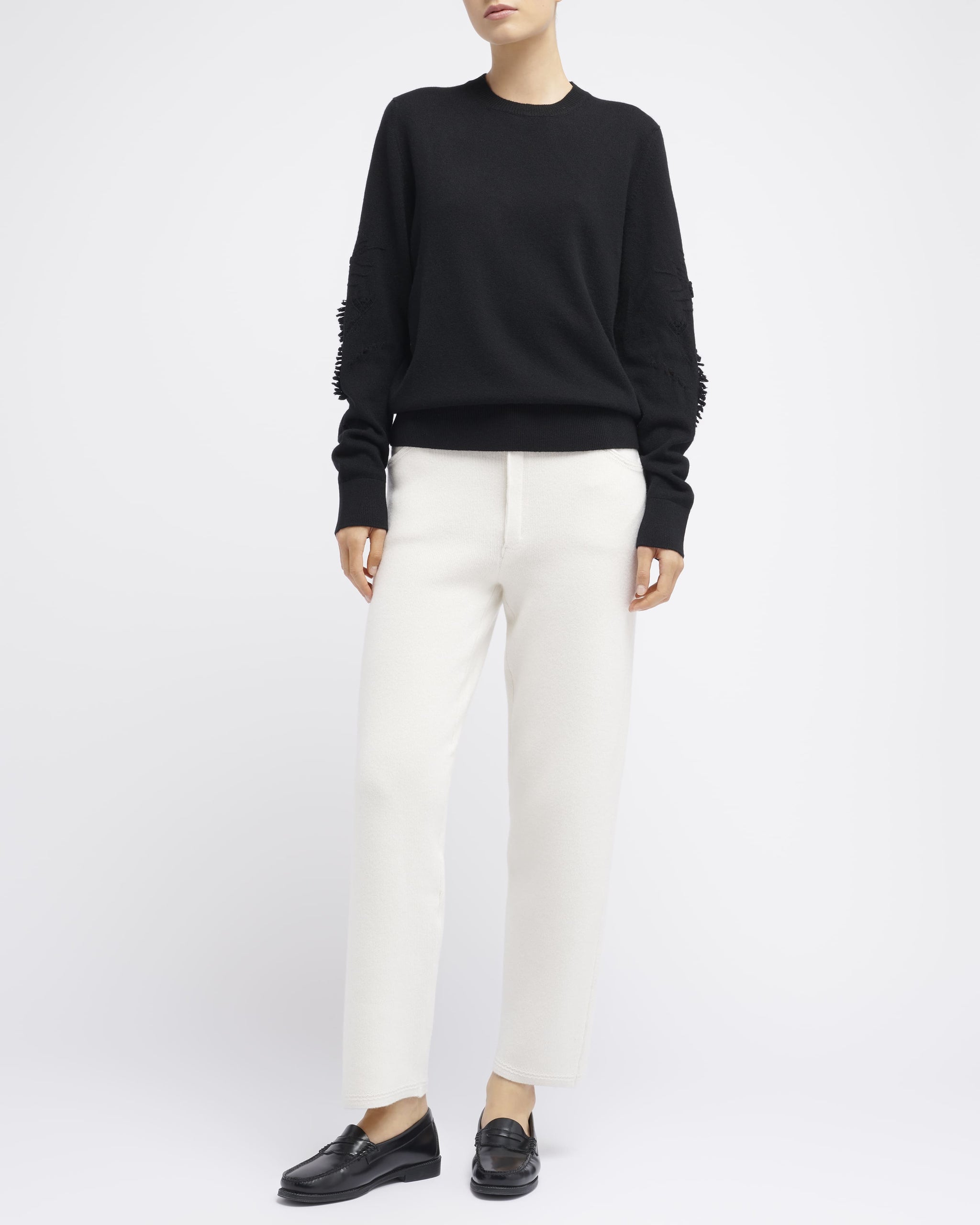 캐시미어 라운드넥 아이코닉 니트웨어 | Barrie - Barrie