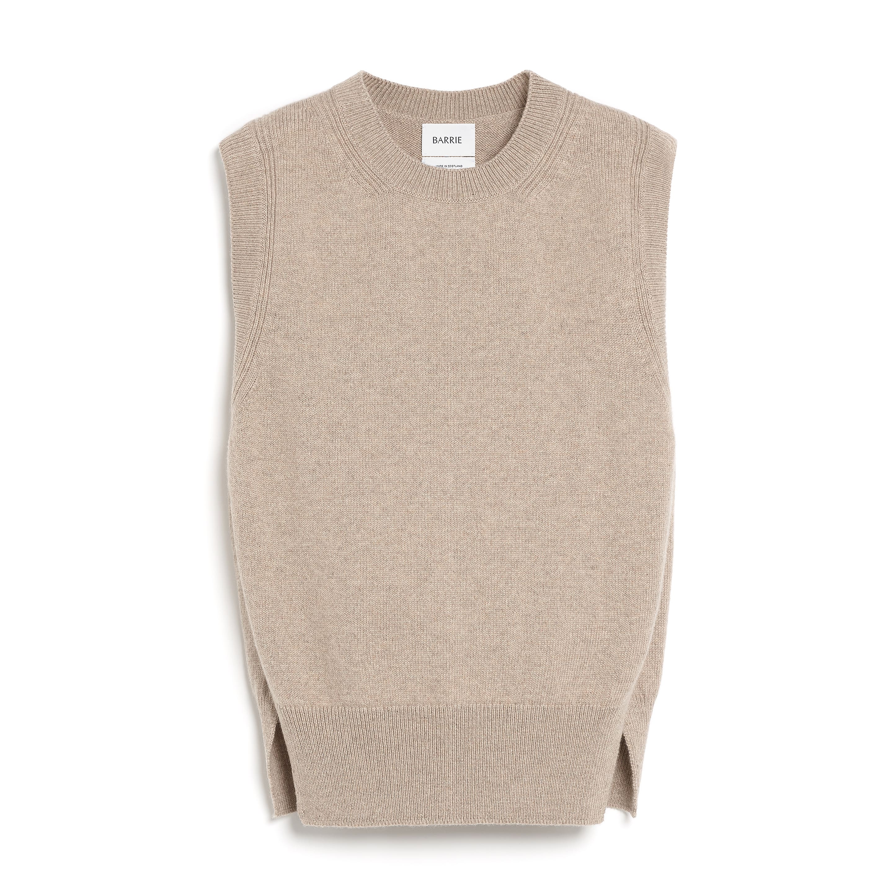 Pull iconique sans manches en cachemire