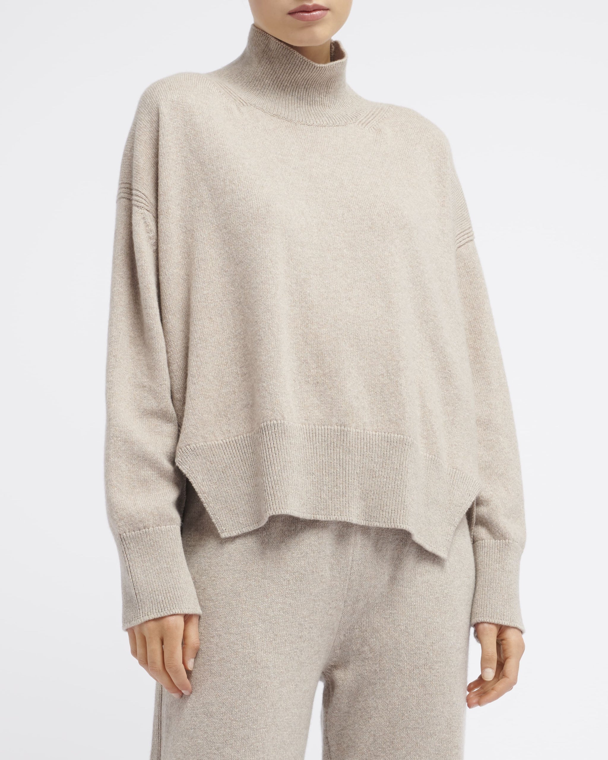 Pull col roulé oversize en cachemire | Barrie - Barrie