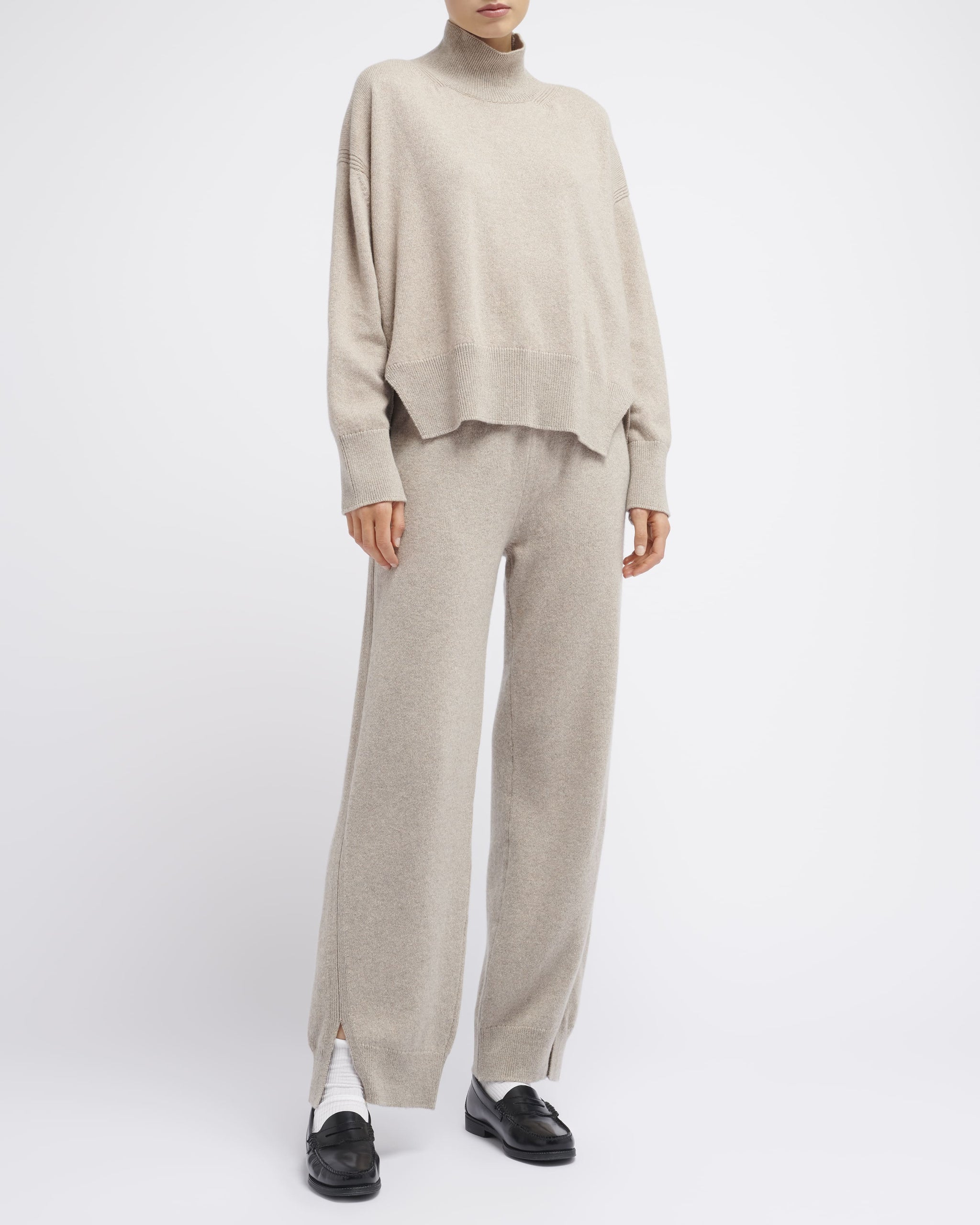Pull col roulé oversize en cachemire | Barrie - Barrie