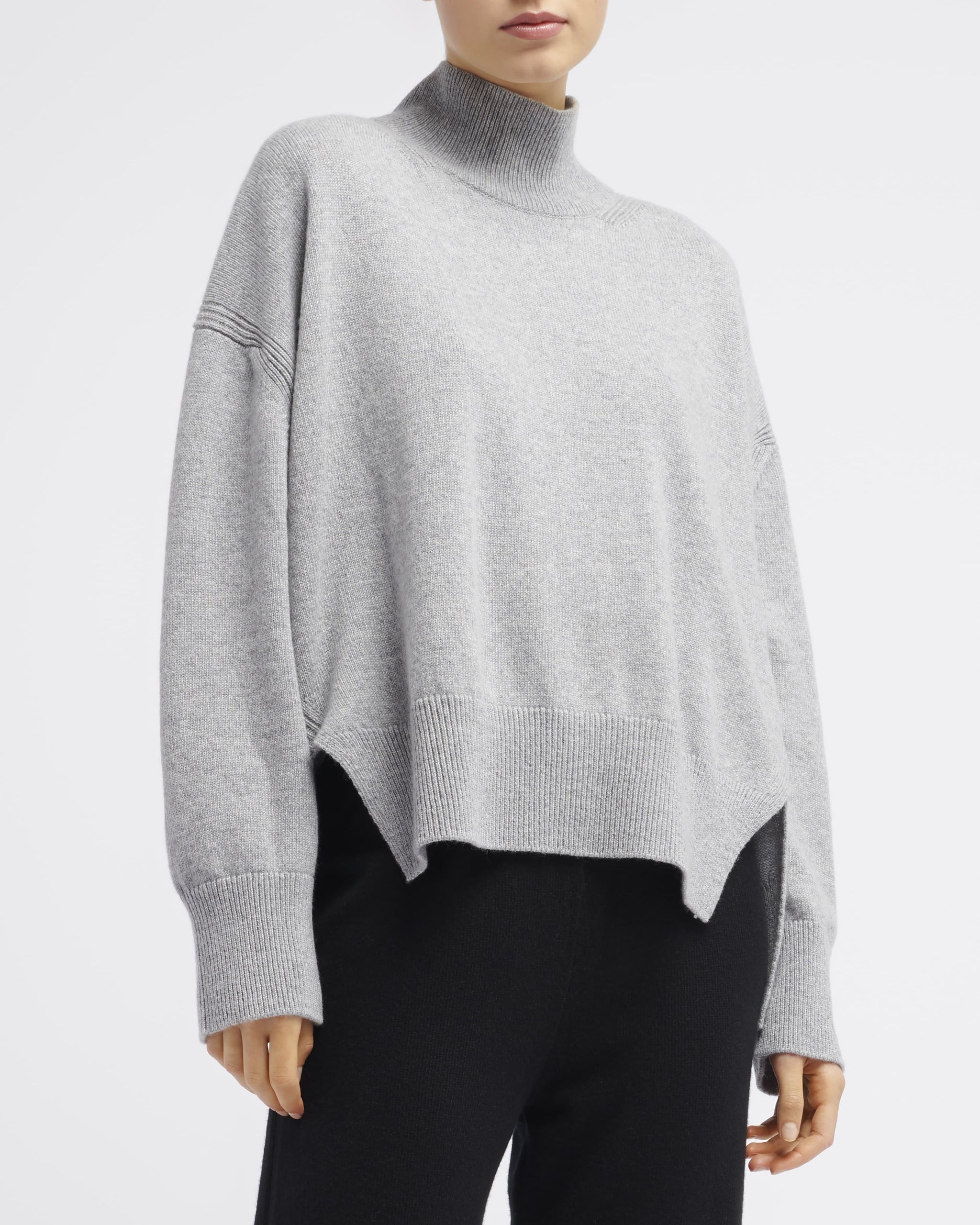 Iconic oversized roll-neck cashmere jumper | Barrie - Barrie