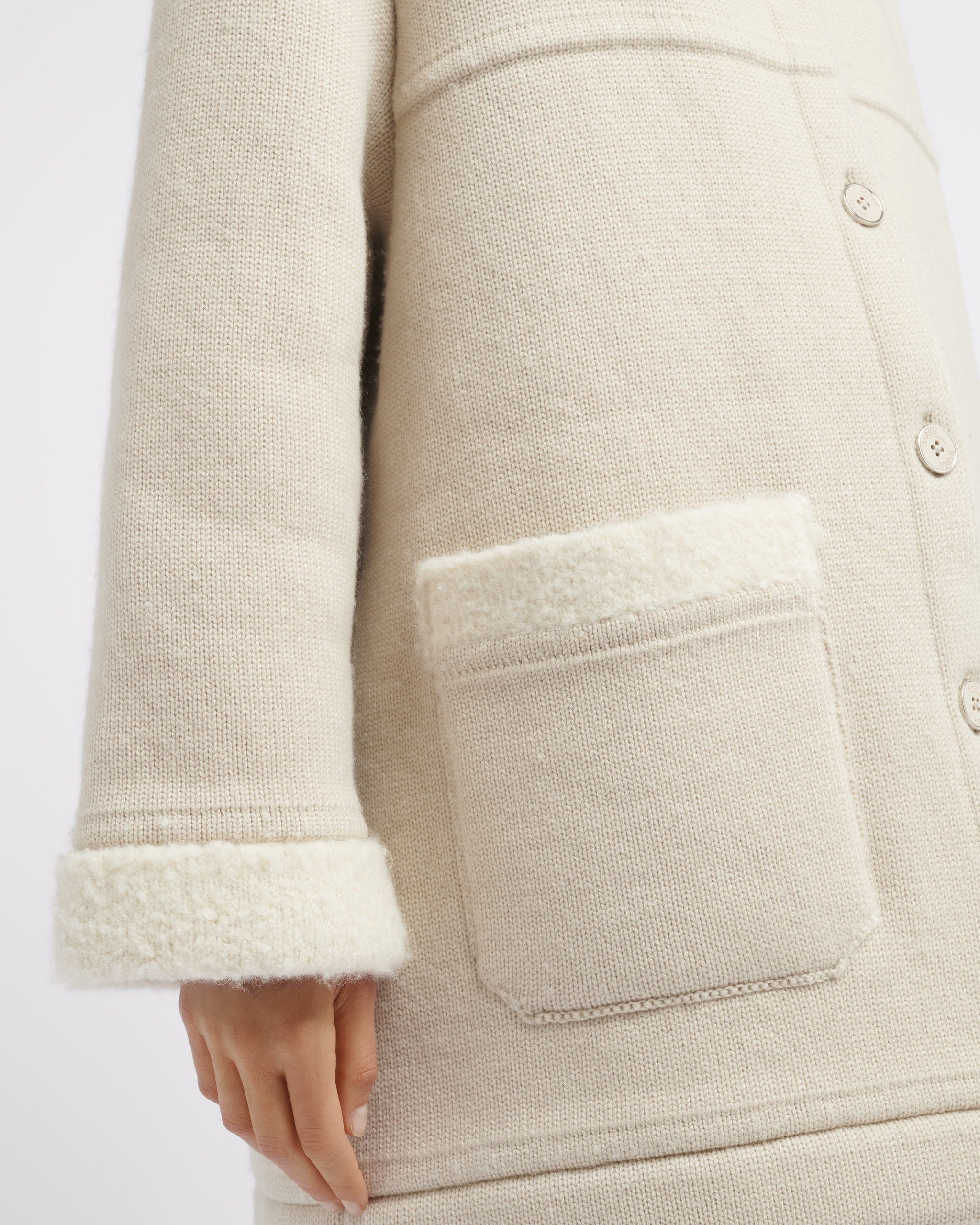 Manteau caban en cachemire et alpaga | Barrie - Barrie