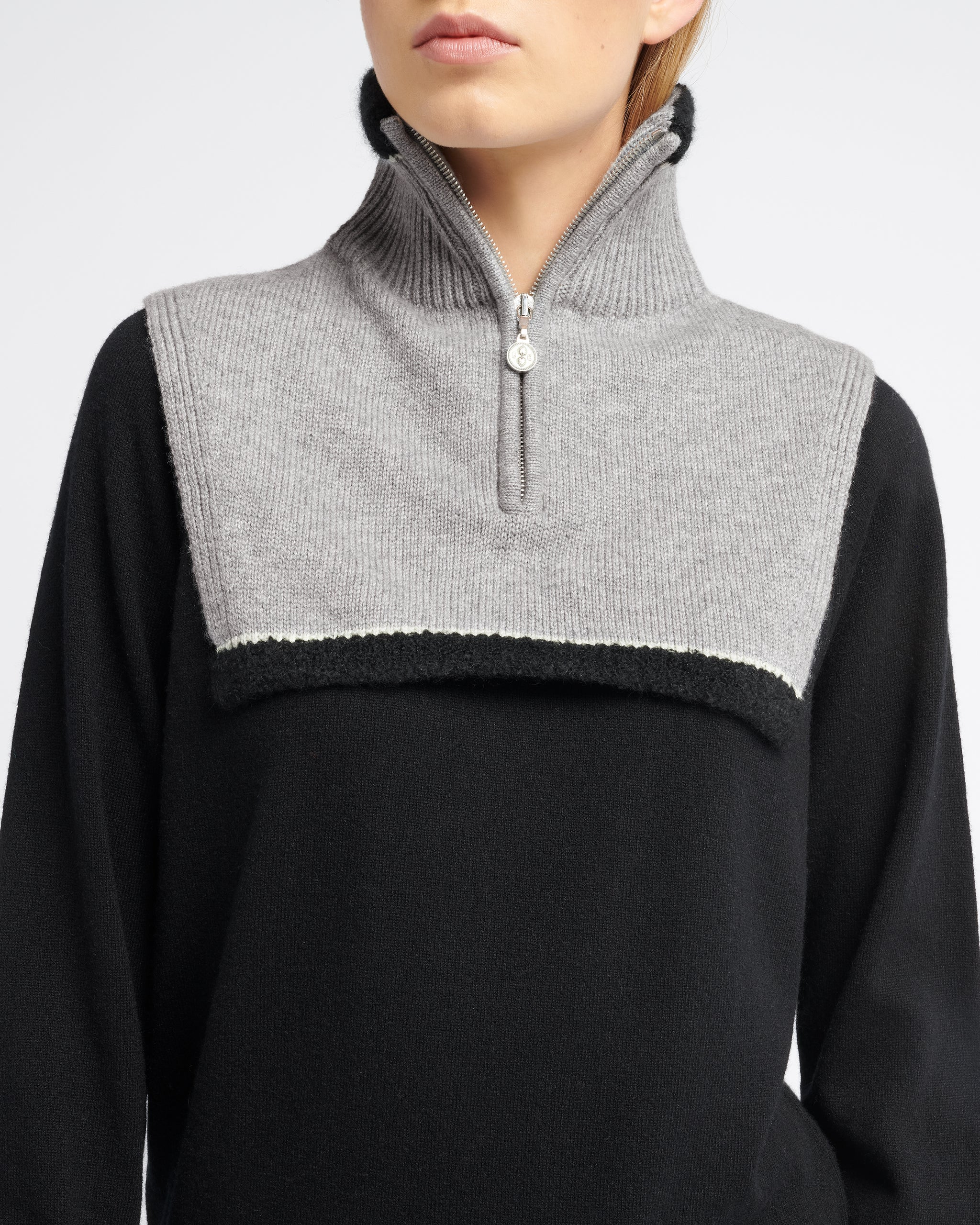 Shearling collar in cashmere and alpaca | Barrie - Barrie