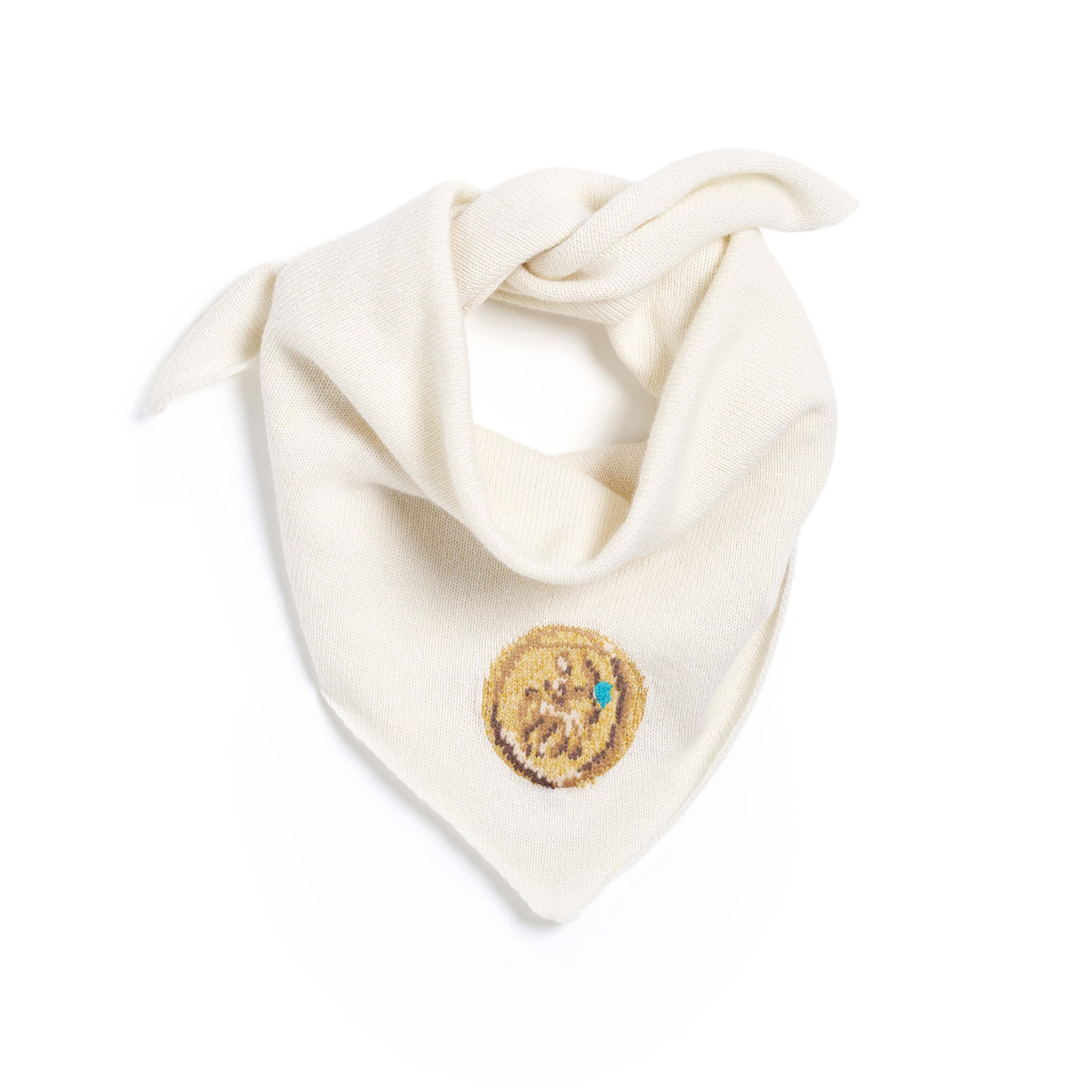 Scarf in cashmere with Sagittarius zodiac motif