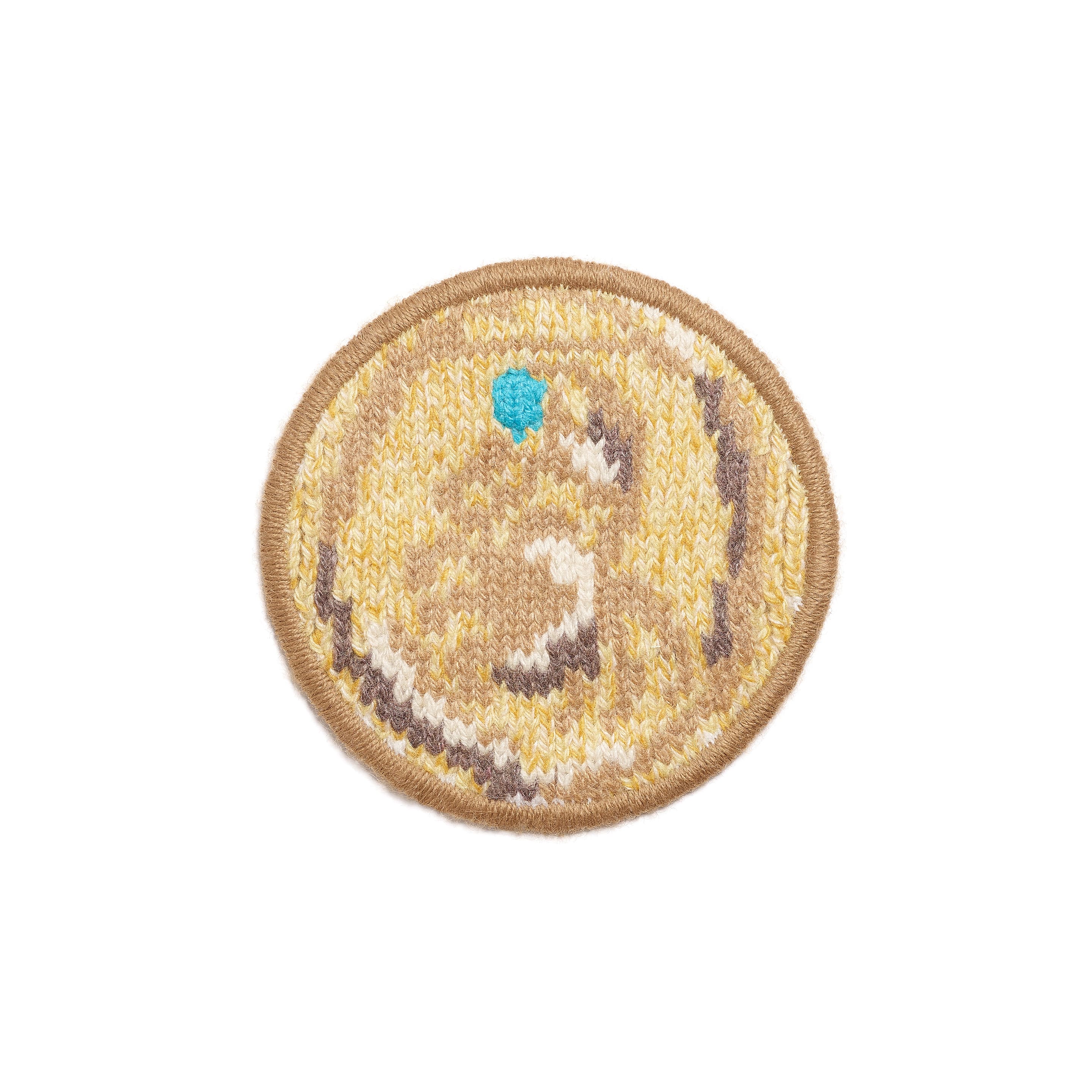 Patch in cashmere with Cancer zodiac motif