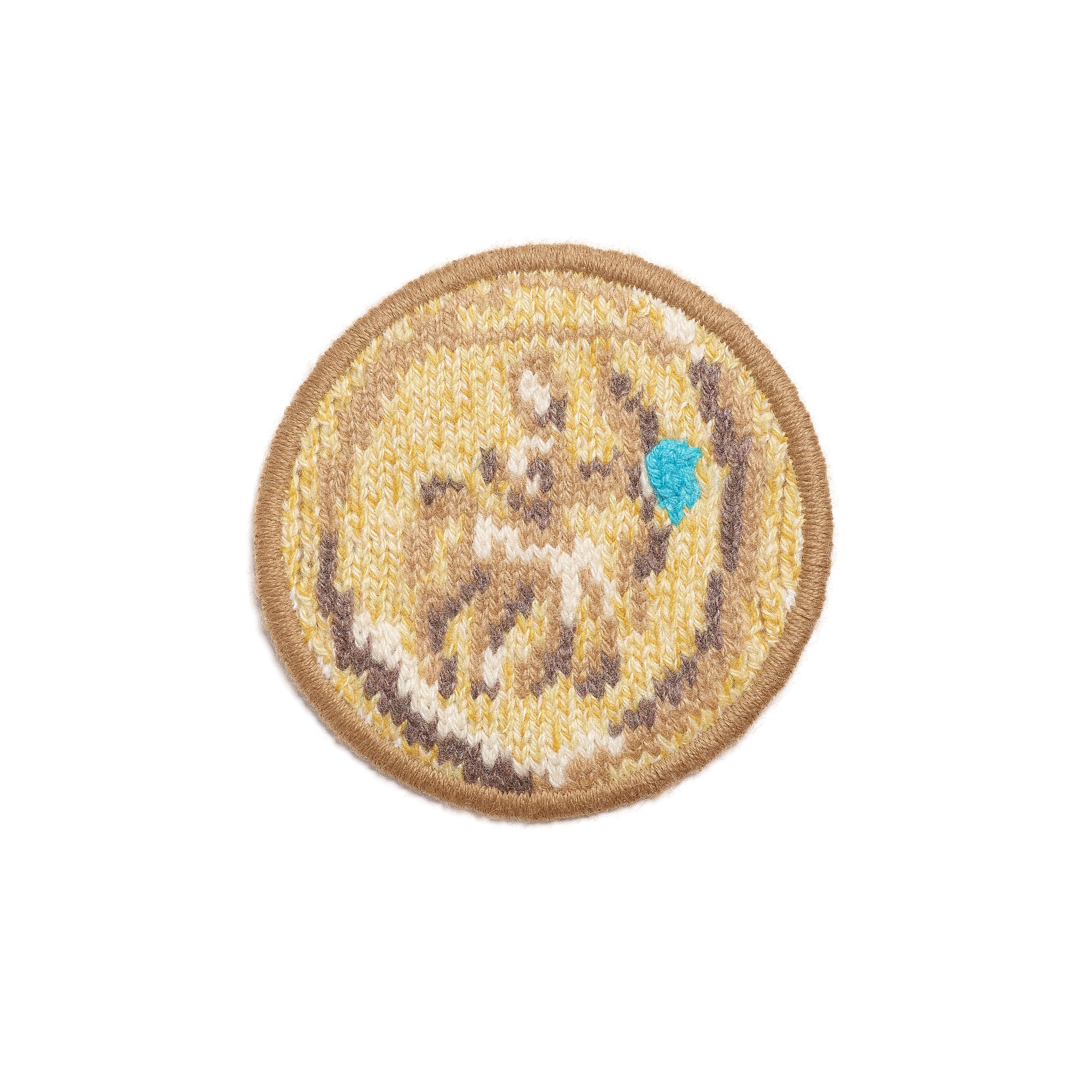 Patch in cashmere with Sagittarius zodiac motif